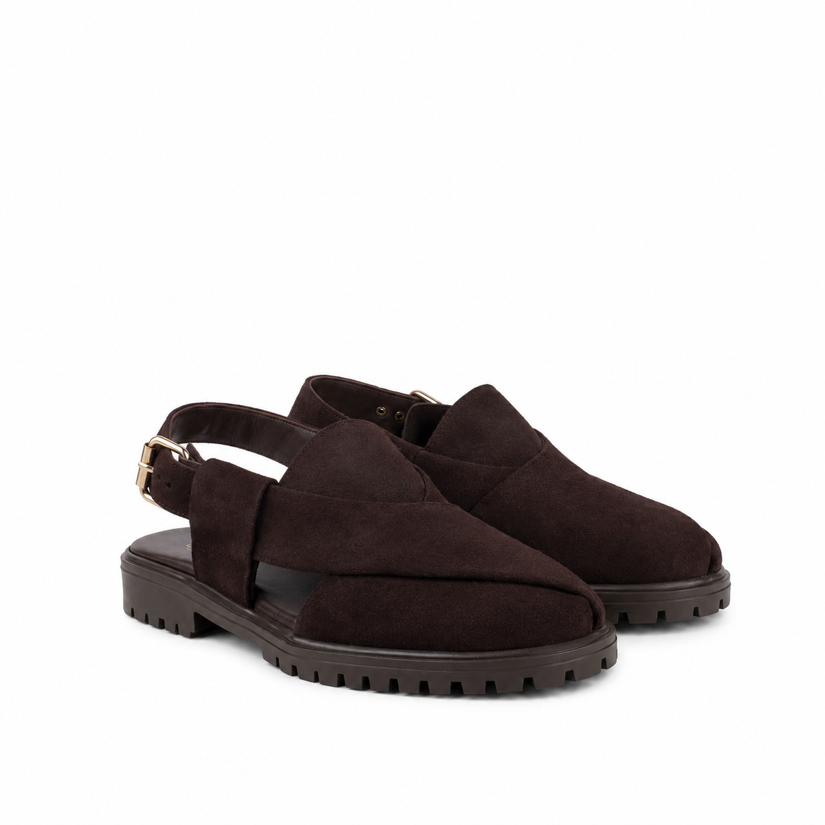 Mariano - Men's Chocolate Brown Suede Sandal