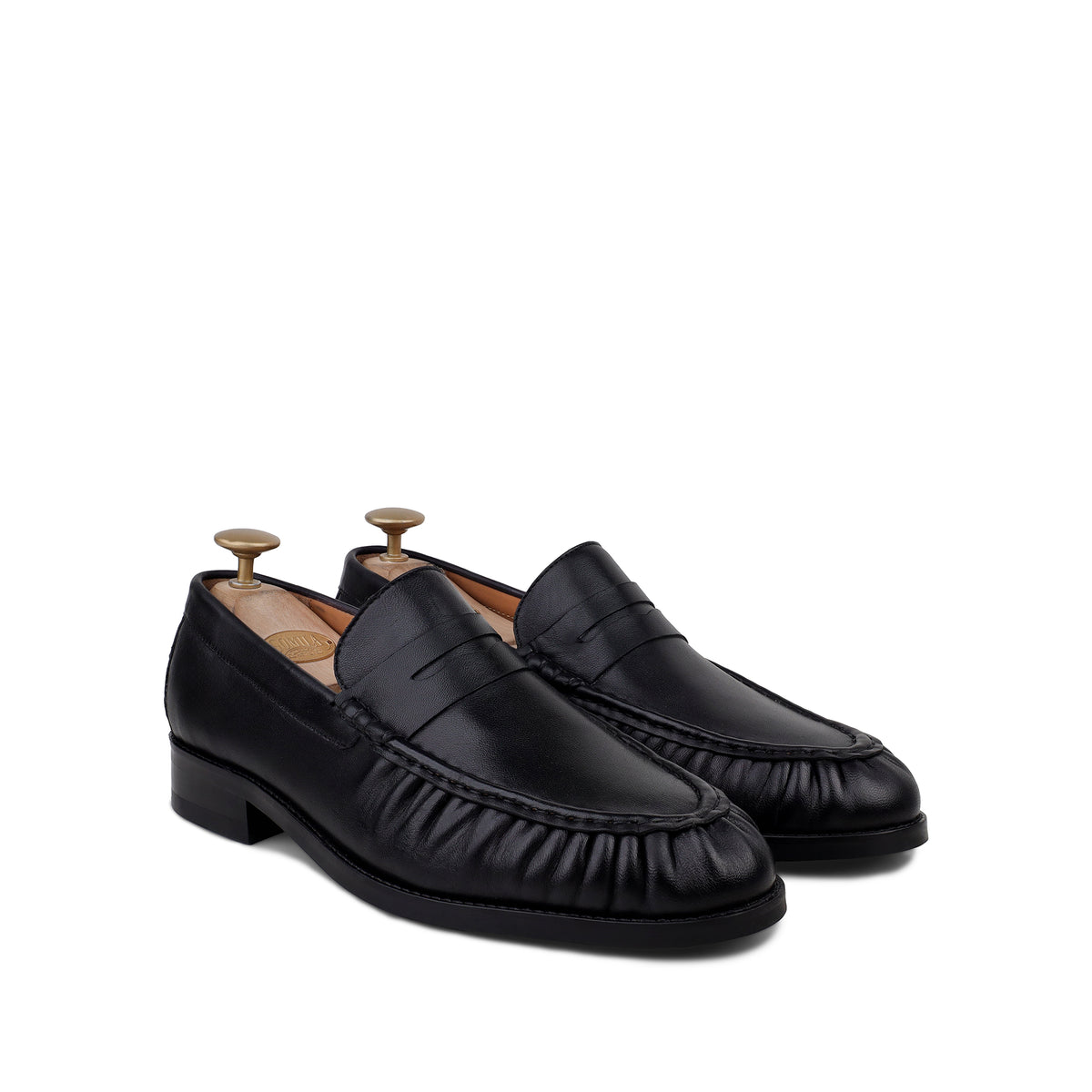 Alexis - Men's Black Sheep Skin Leather Loafer
