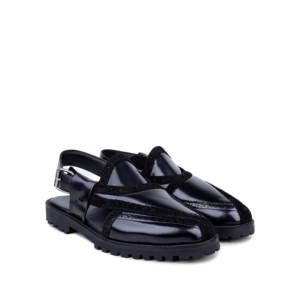Musina - Black Leather Sandal