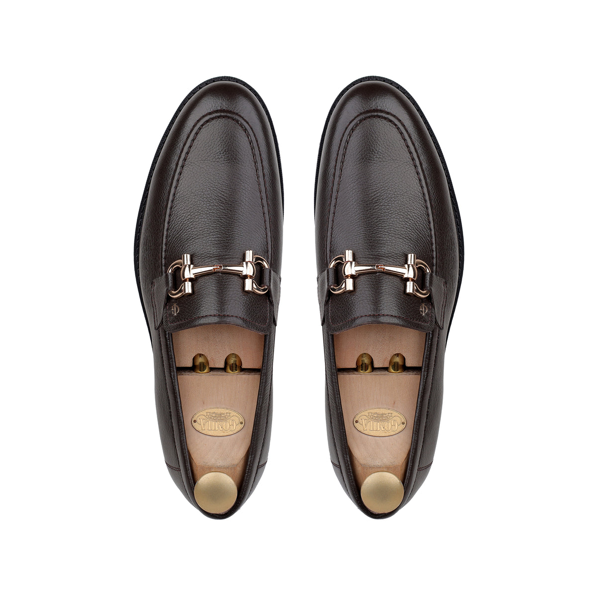 Tyler - Men's Dark Brown Milled Leather Casual