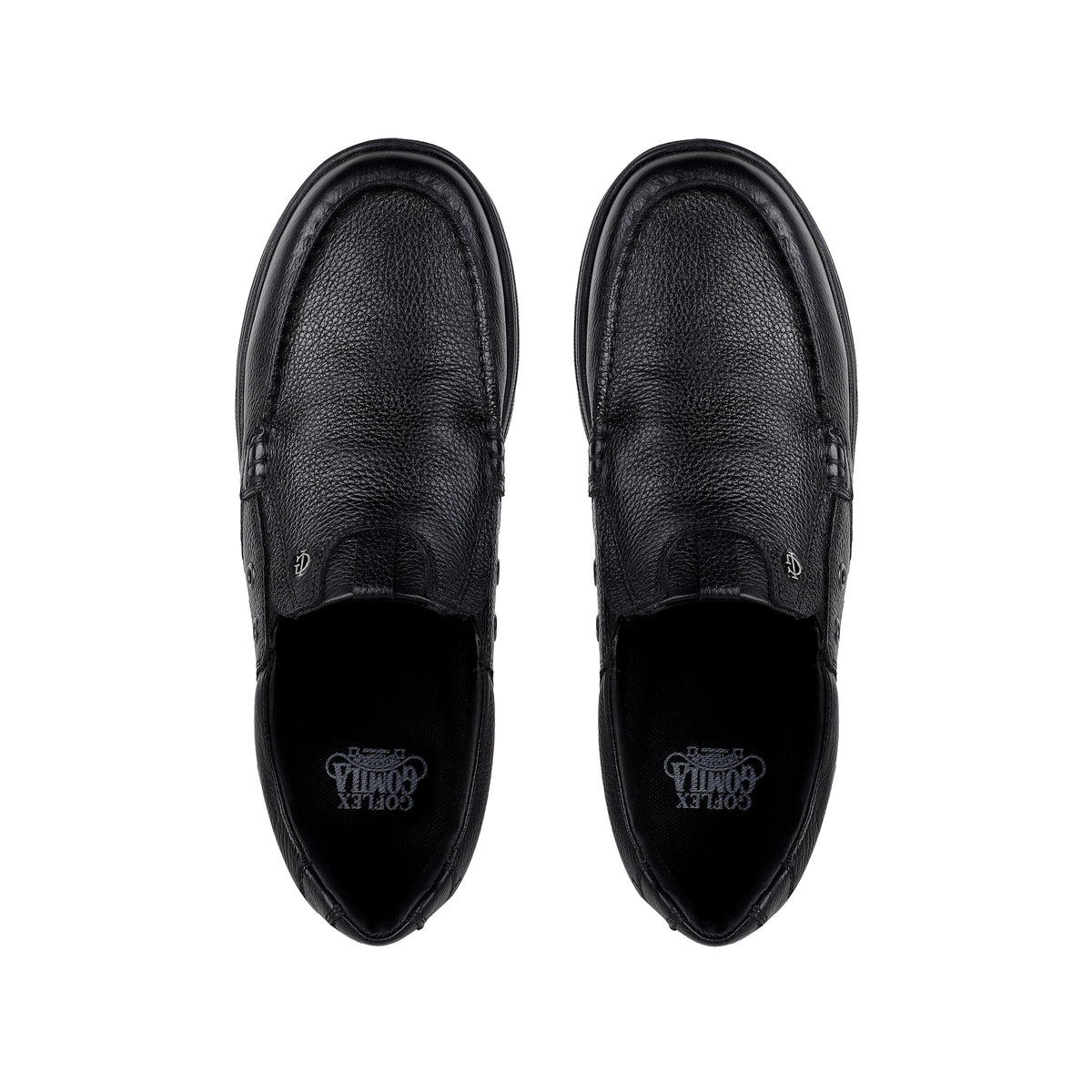 Jude - Men's Black Milled Leather Sneaker