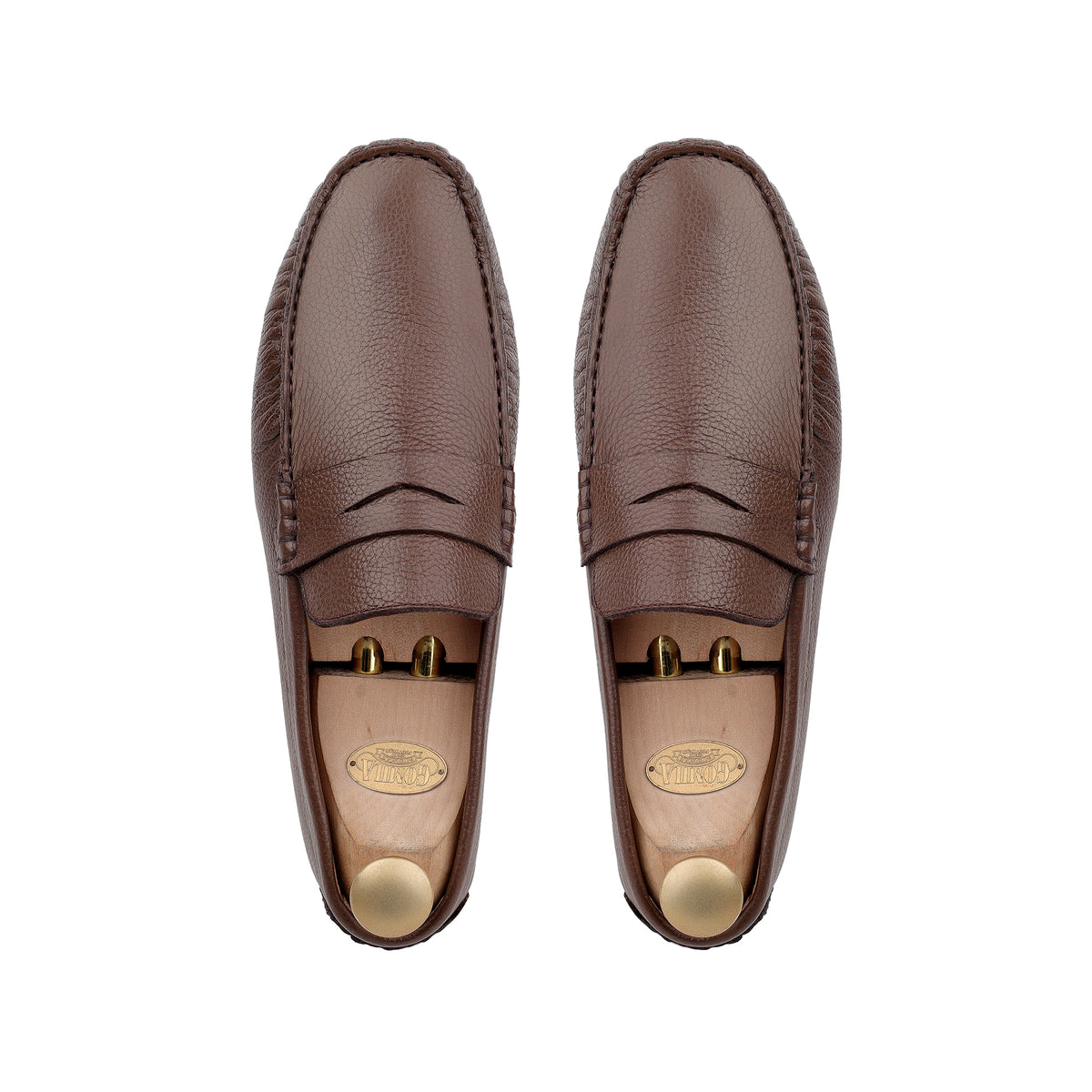 Floyd - Men's Light Brown Milled Leather Driver