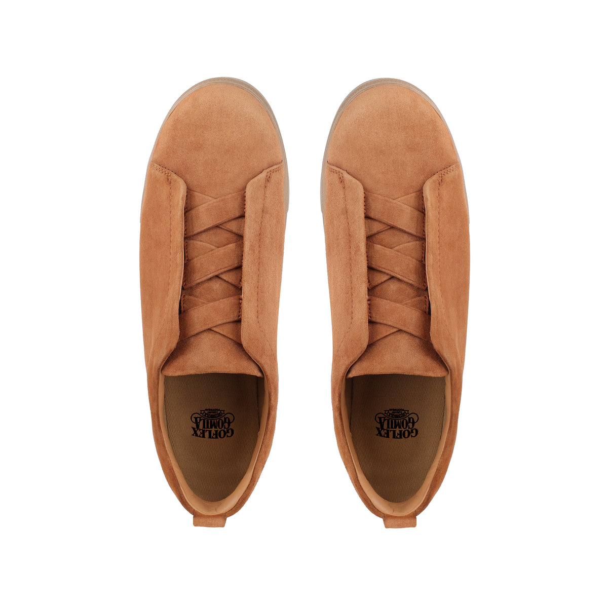 London - Cognac Suede Leather Sneaker