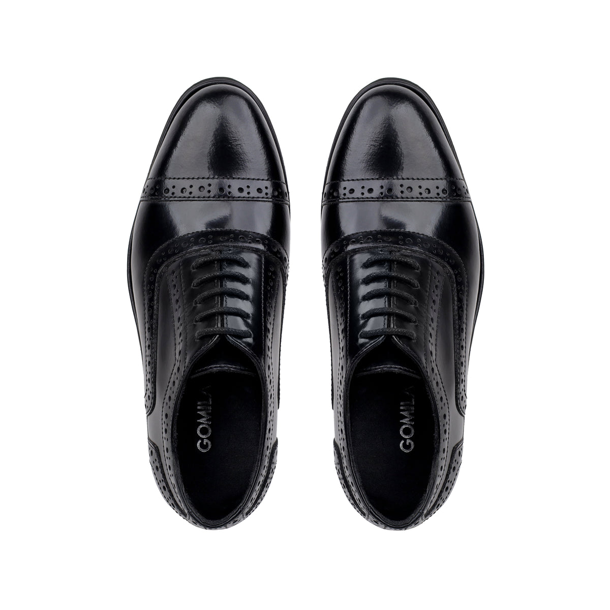 Bret - Children's Black Leather Oxford