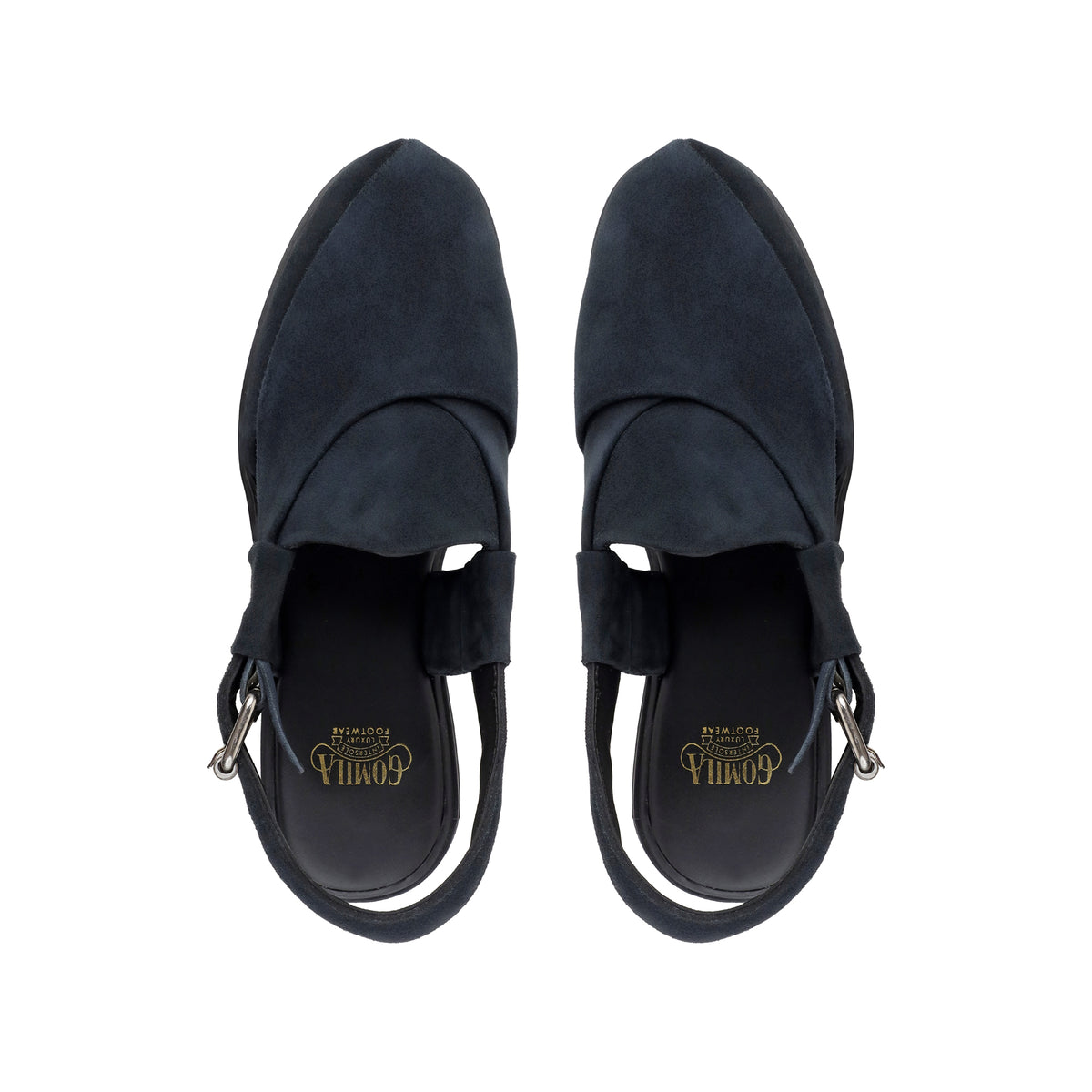 Mariano - Men's Navy Blue Suede Sandal