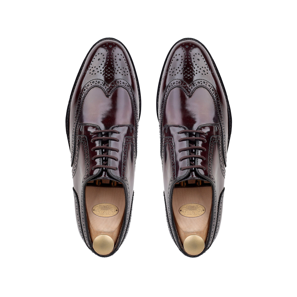 Arthur - Men's Burgundy Calf Leather Derby Shoe