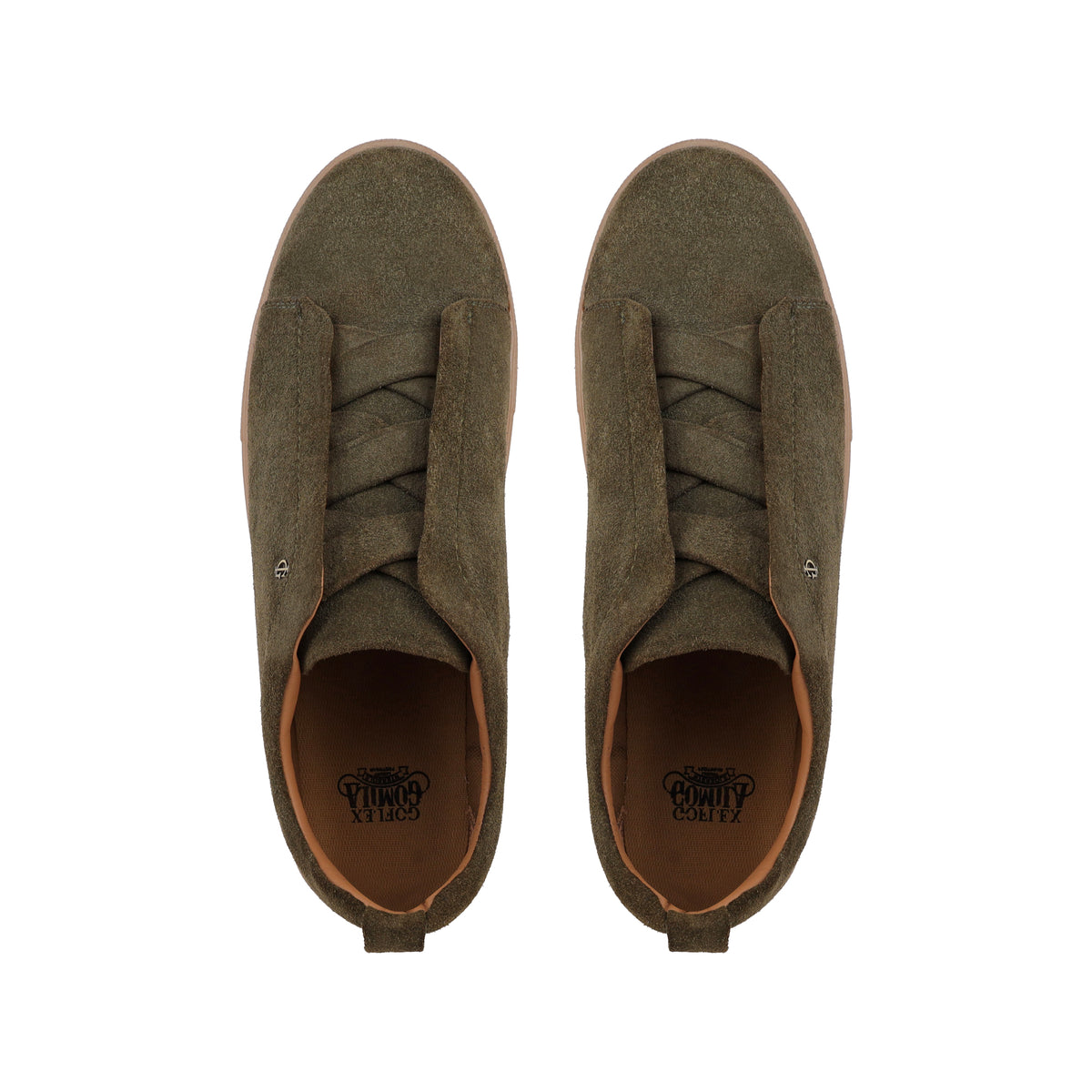 London - Men’s Olive Green Suede Leather Sneaker