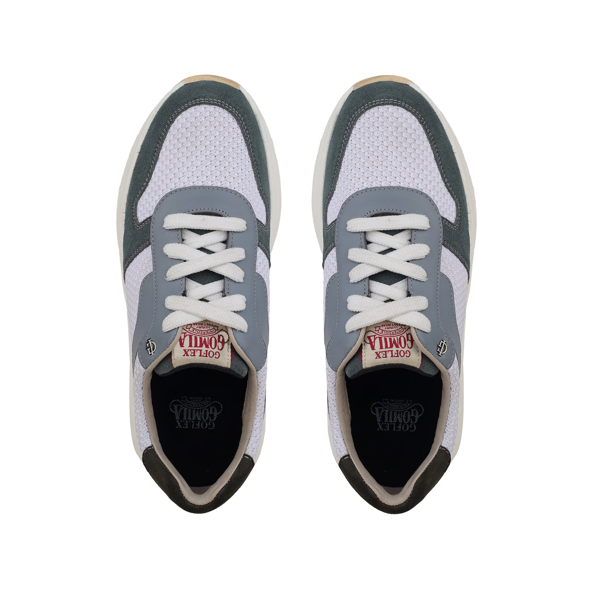Micah - Men's White & Grey Sneaker