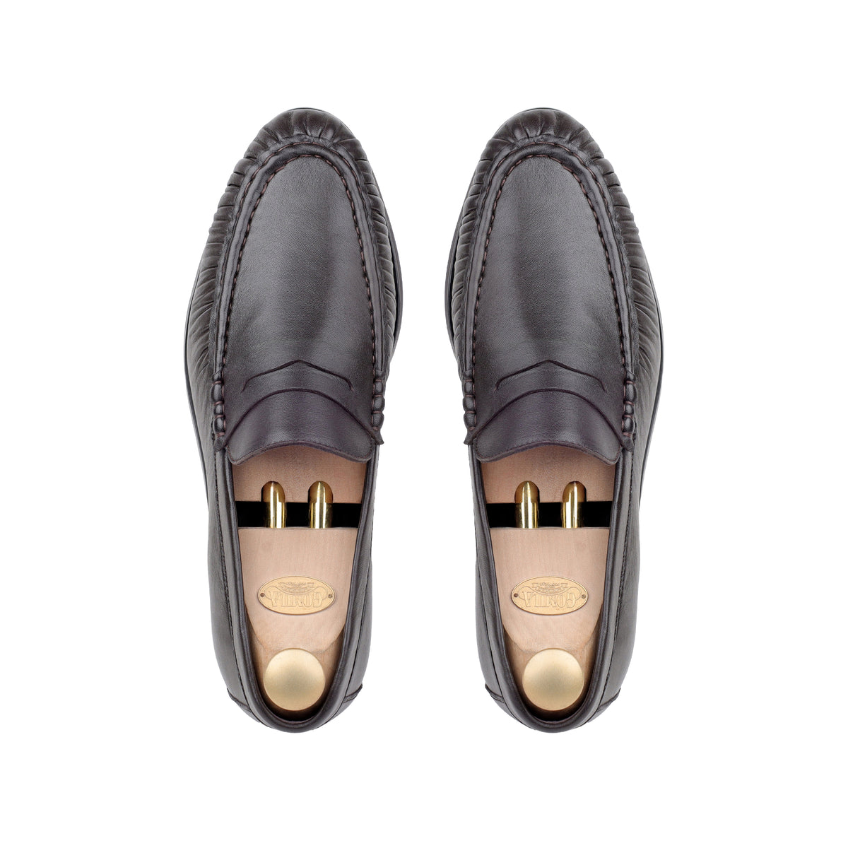 Alexis - Men's Dark Brown Sheep Skin Leather Loafer