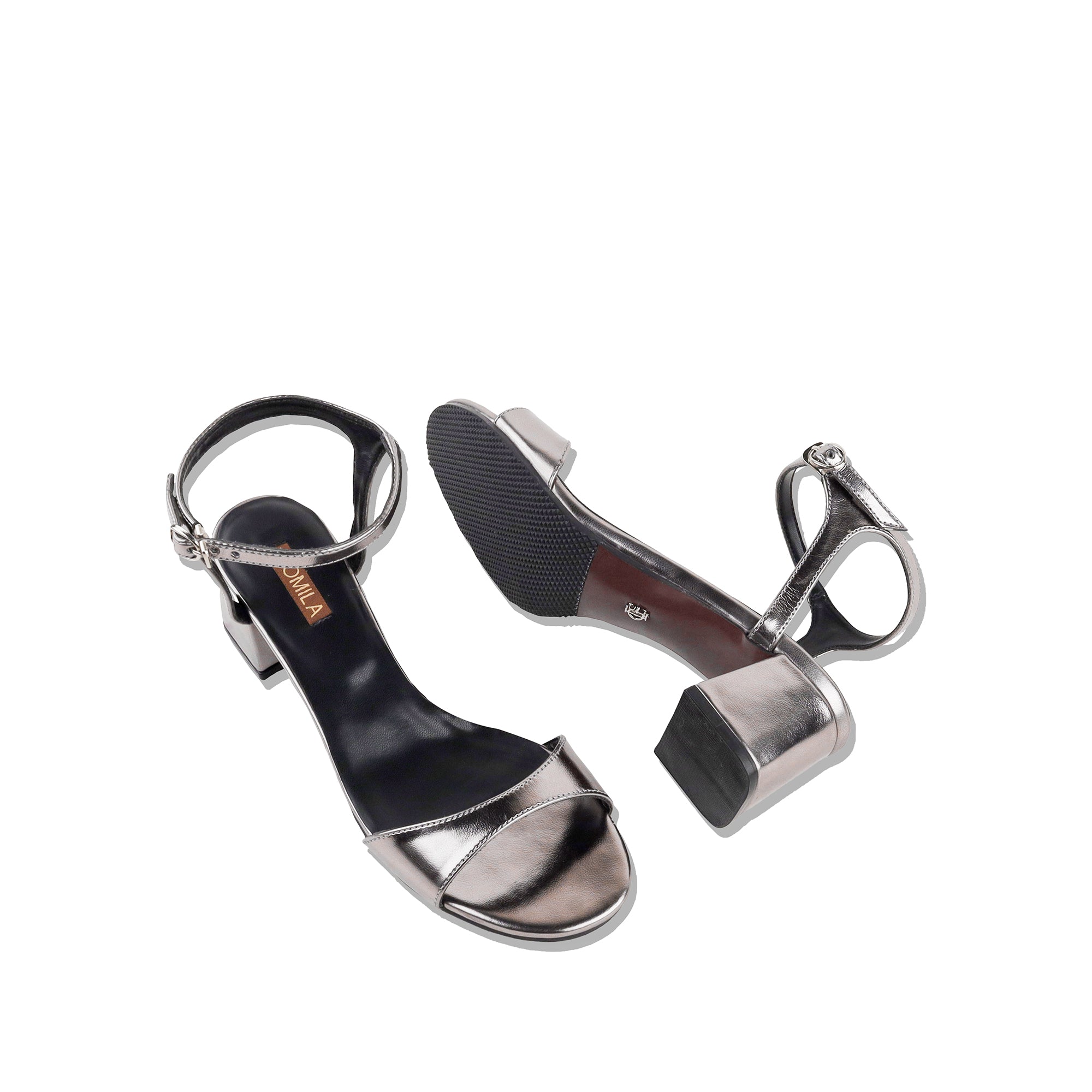 Mia - Women's Silver 70mm Heels
