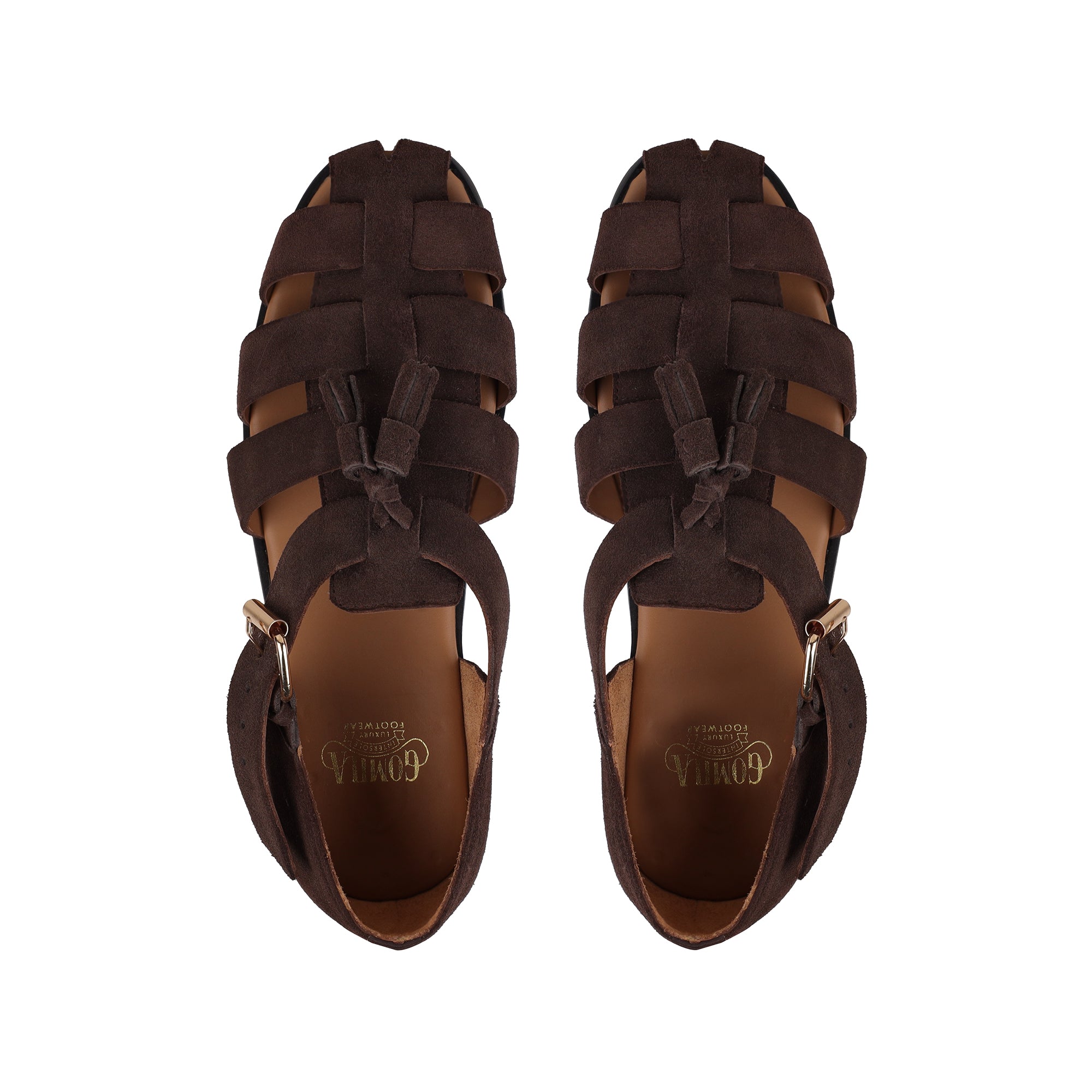 Zilpah - Men's Chocolate Brown Suede Sandal