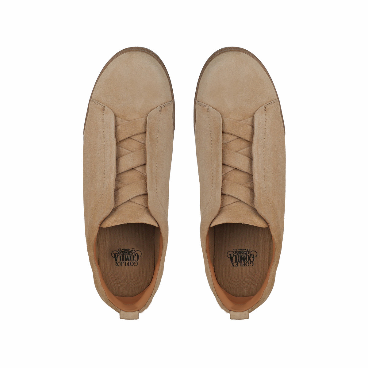 London - Men’s Camel Brown Suede Leather Sneaker