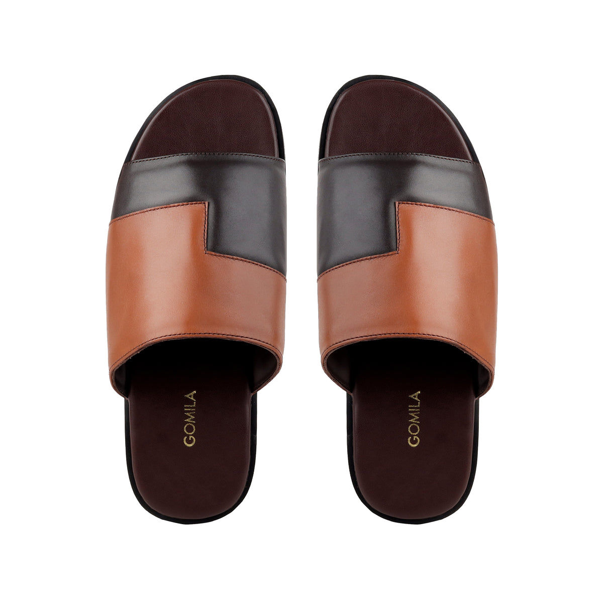Borela - Men's Tan Calf Leather Slipper