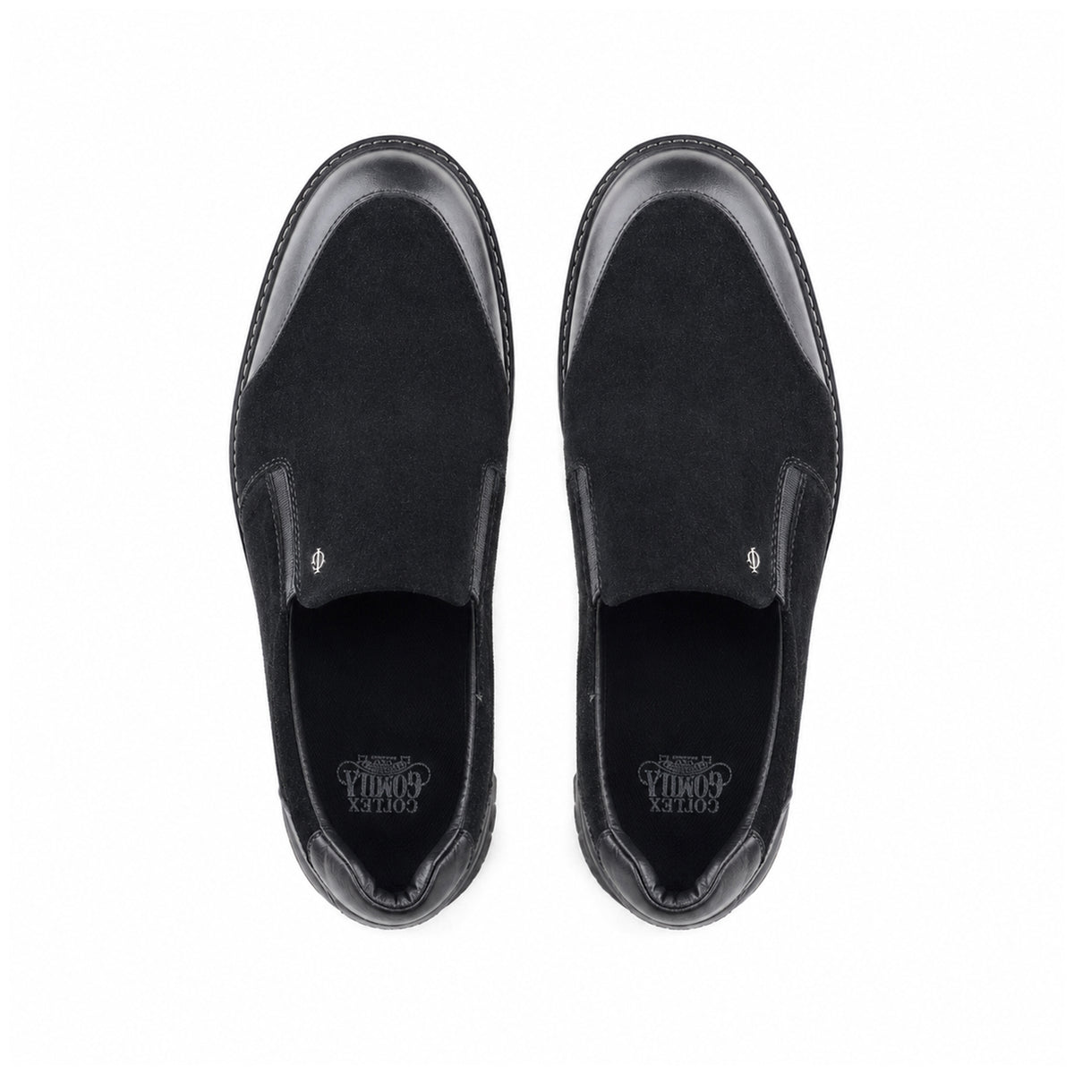 Amador - Men's Black Suede and Milled Leasther Sneaker