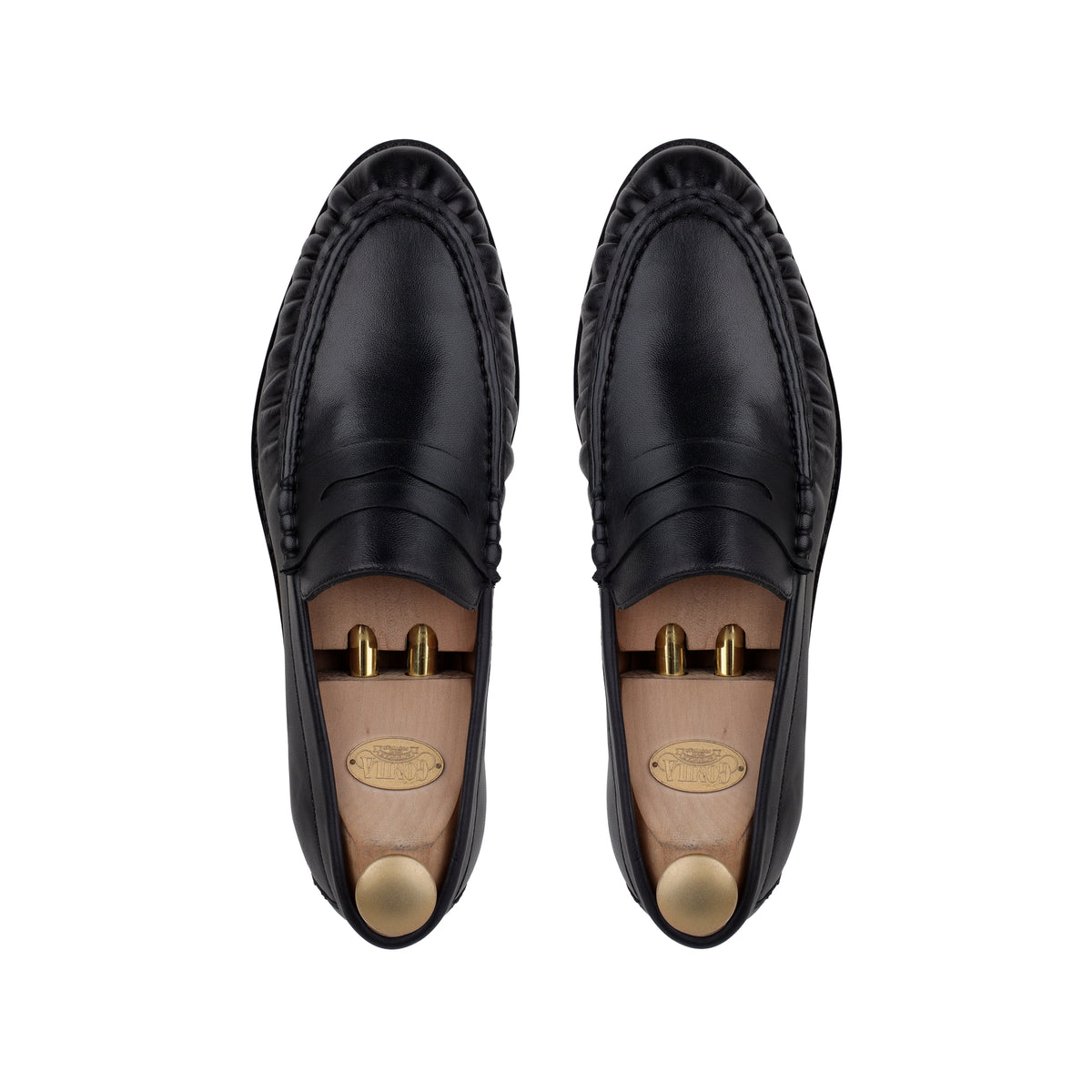 Alexis - Men's Black Sheep Skin Leather Loafer