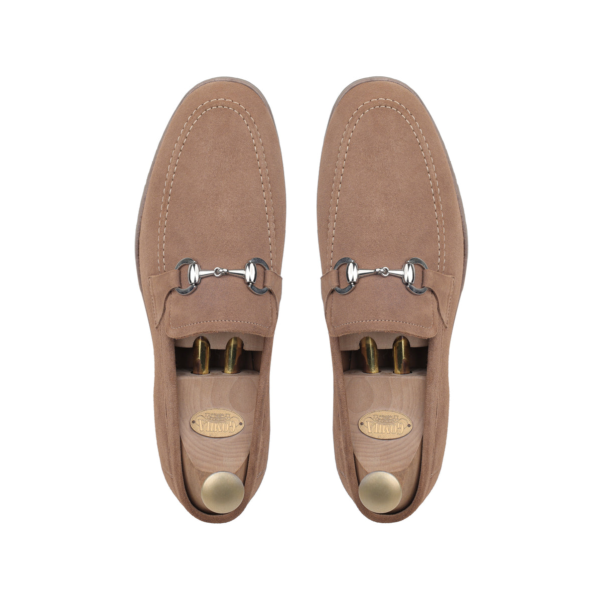 Flexo - Men's Camel Brown Split Suede Loafer