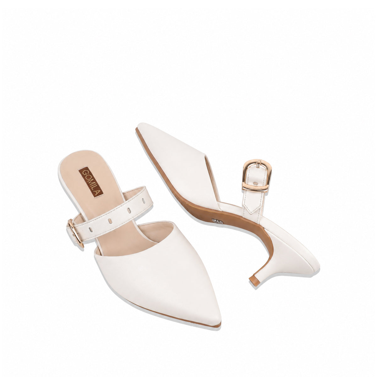 Mila - Women's White 50mm Heel