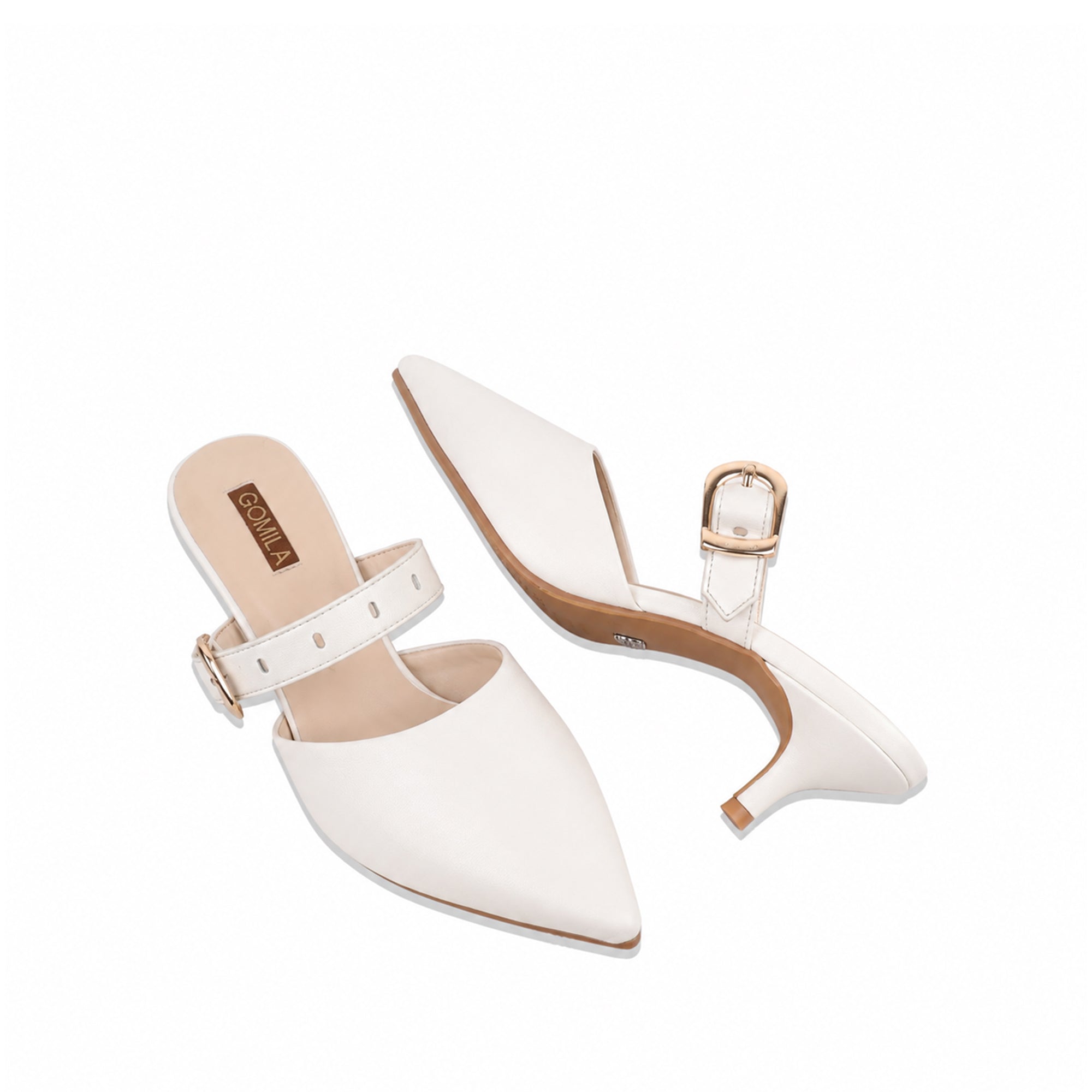 Mila - Women's White 50mm Heel