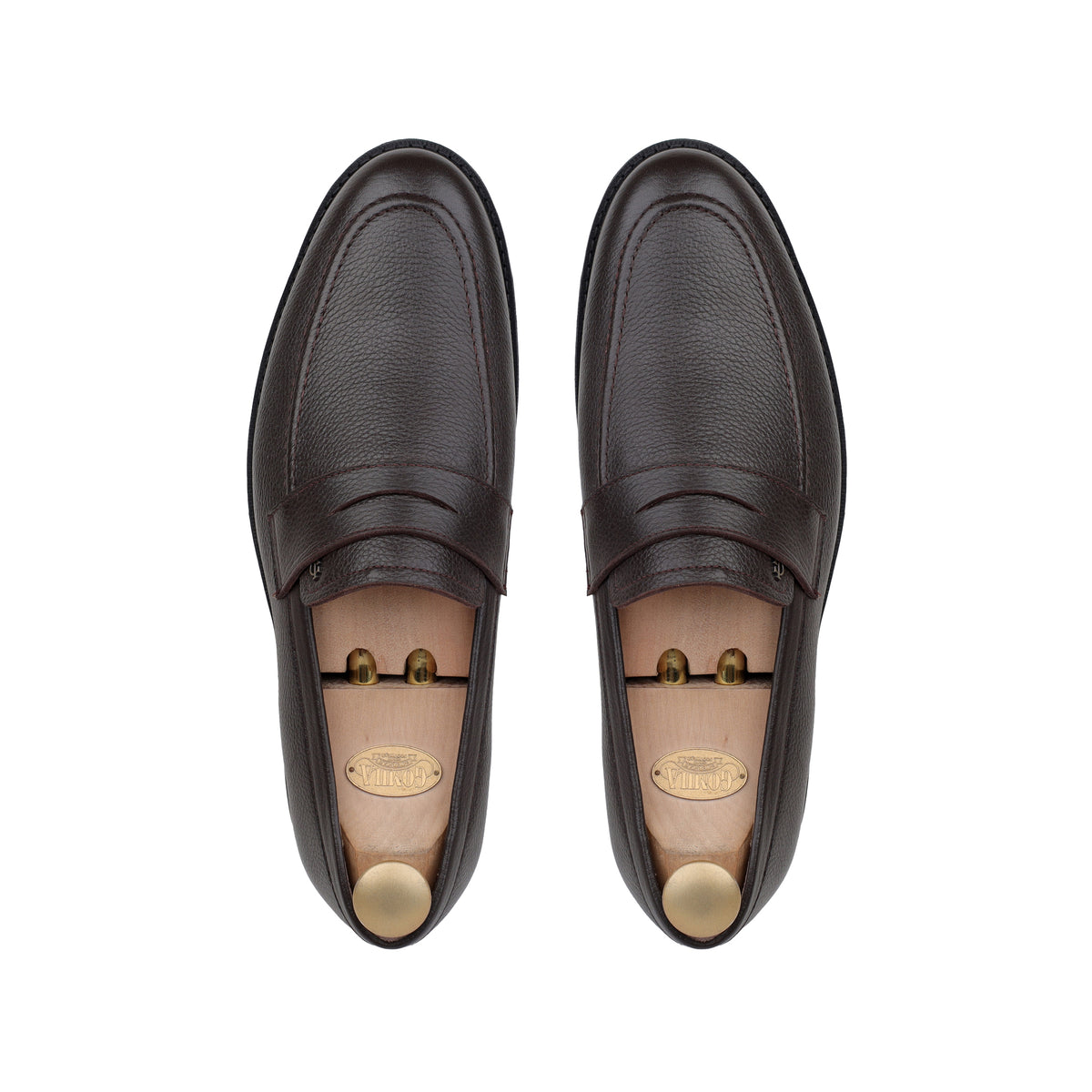 Emory - Men's Dark Brown Milled Leather Casual