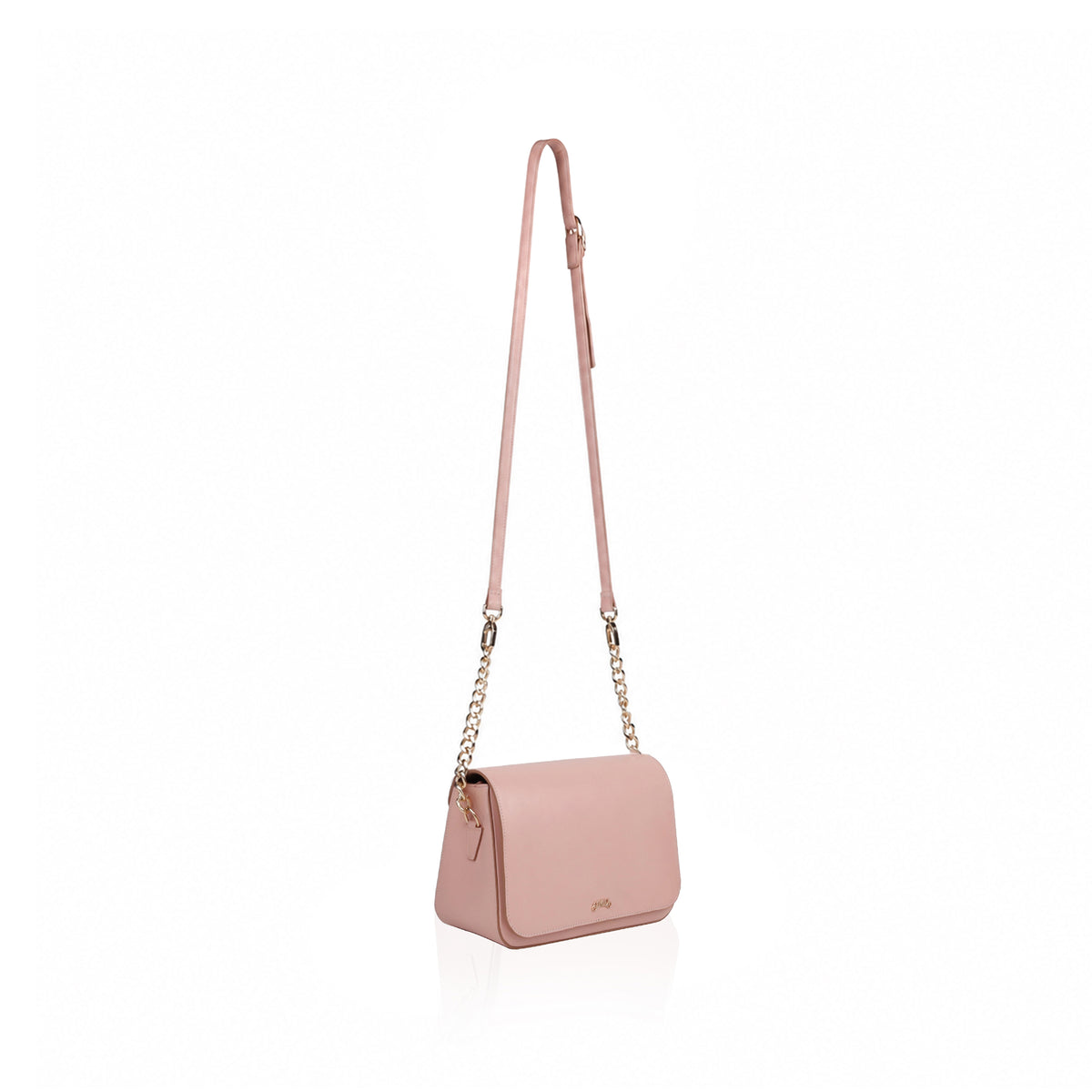 Alice - Women's Light Pink Leather Handbag