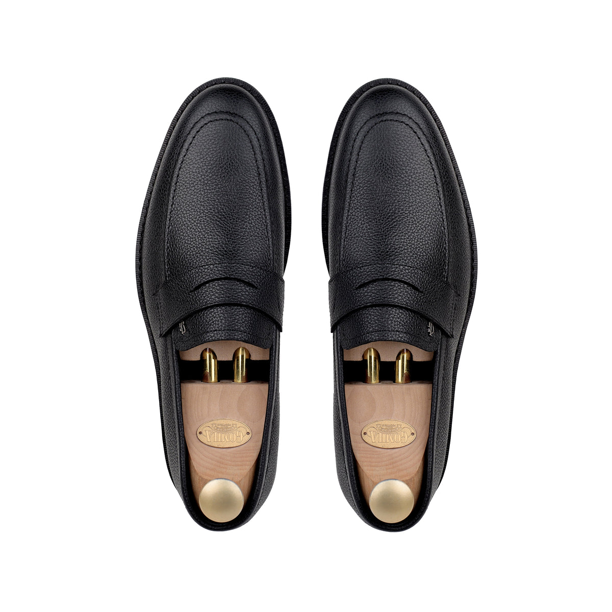 Emory - Men's Black Milled Leather Casual