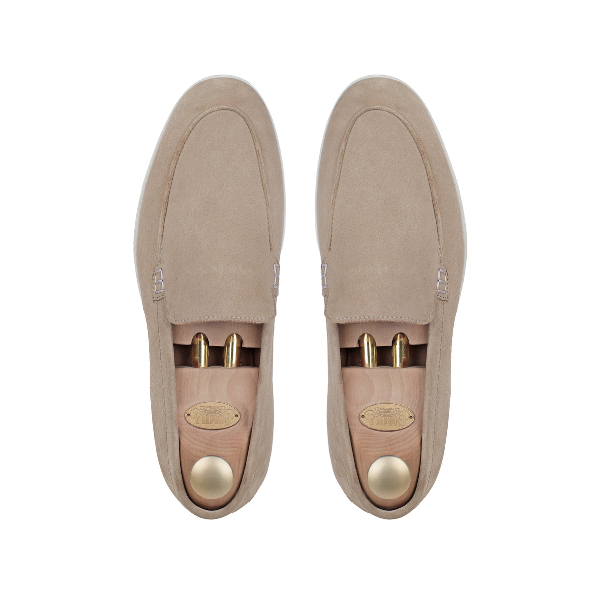Crest - Men's Biege Suede Loafer