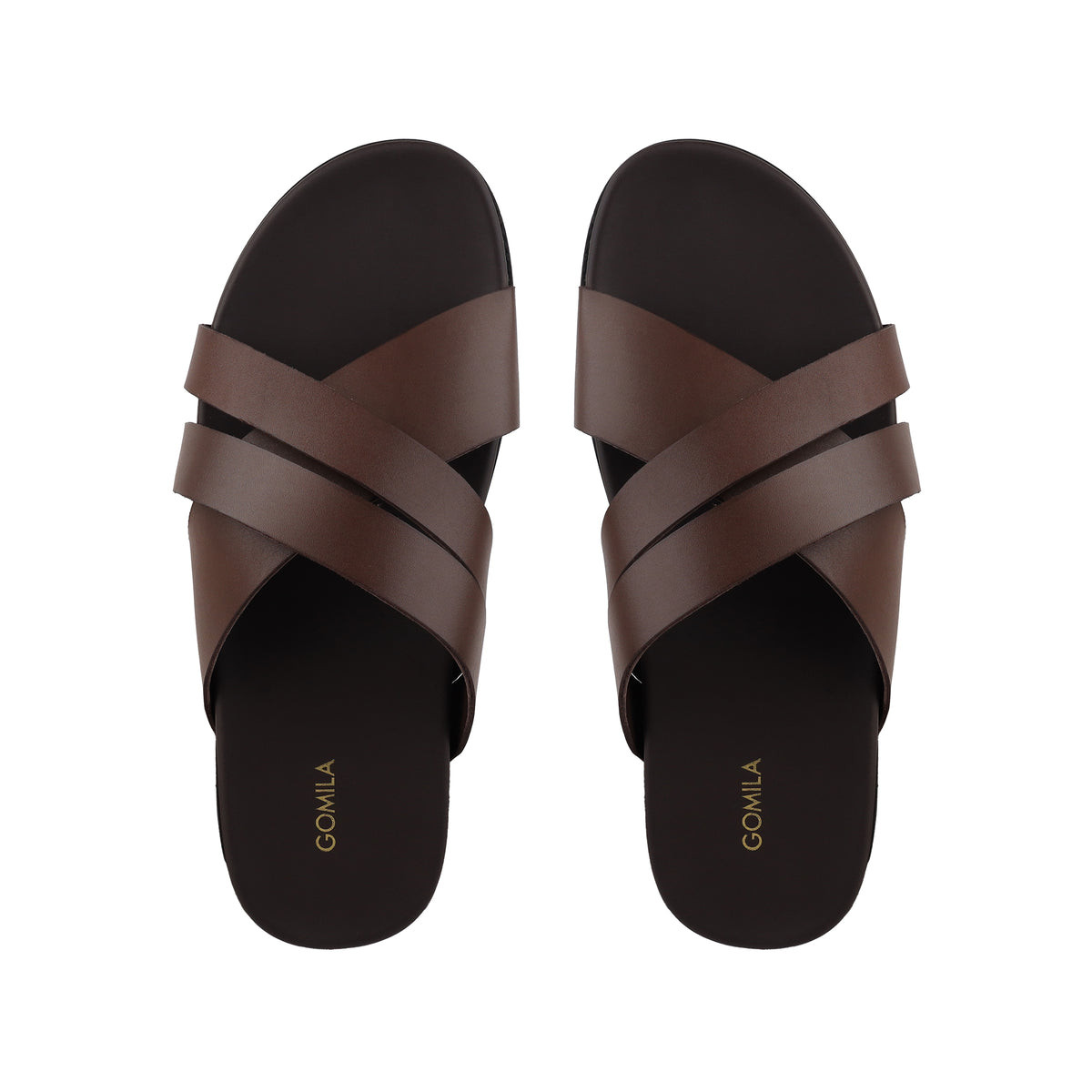 Vortex - Men's Dark Brown Calf Leather Slipper