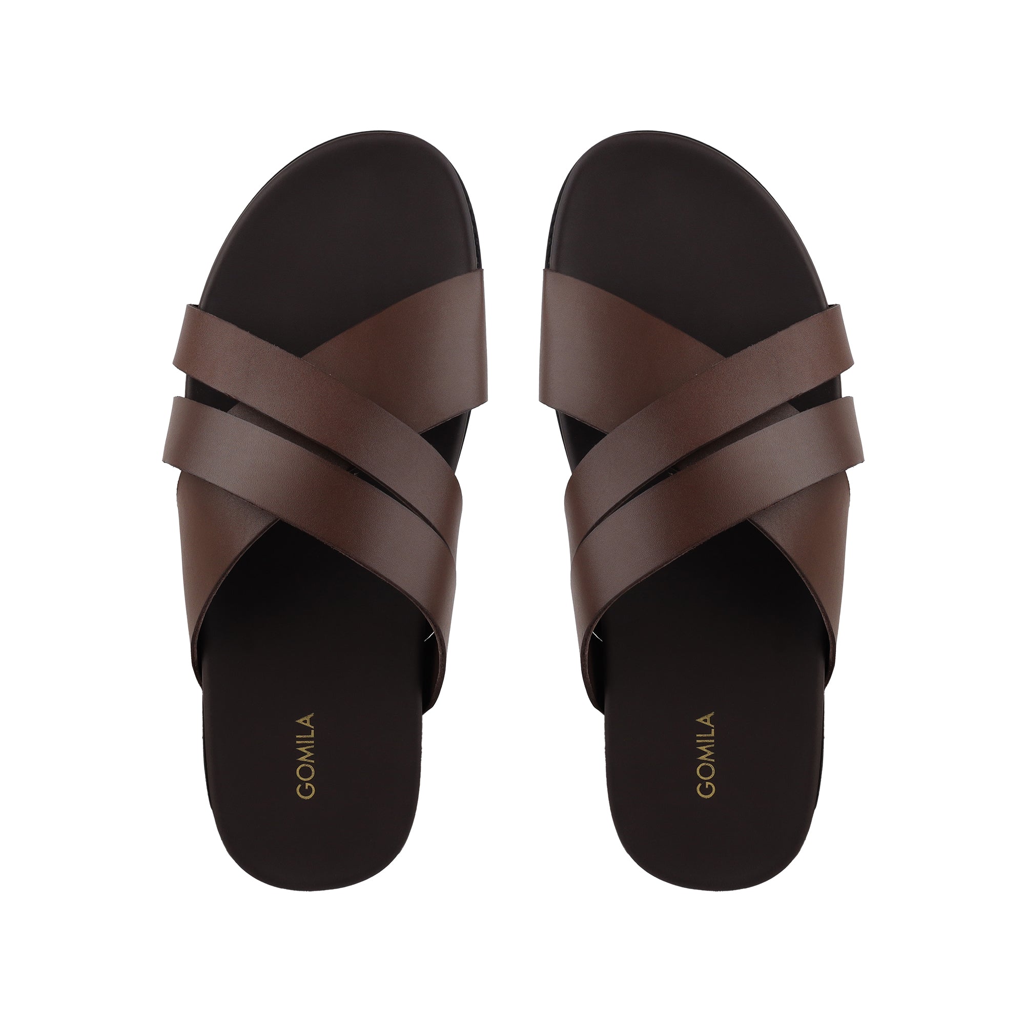 Vortex - Men's Dark Brown Calf Leather Slipper
