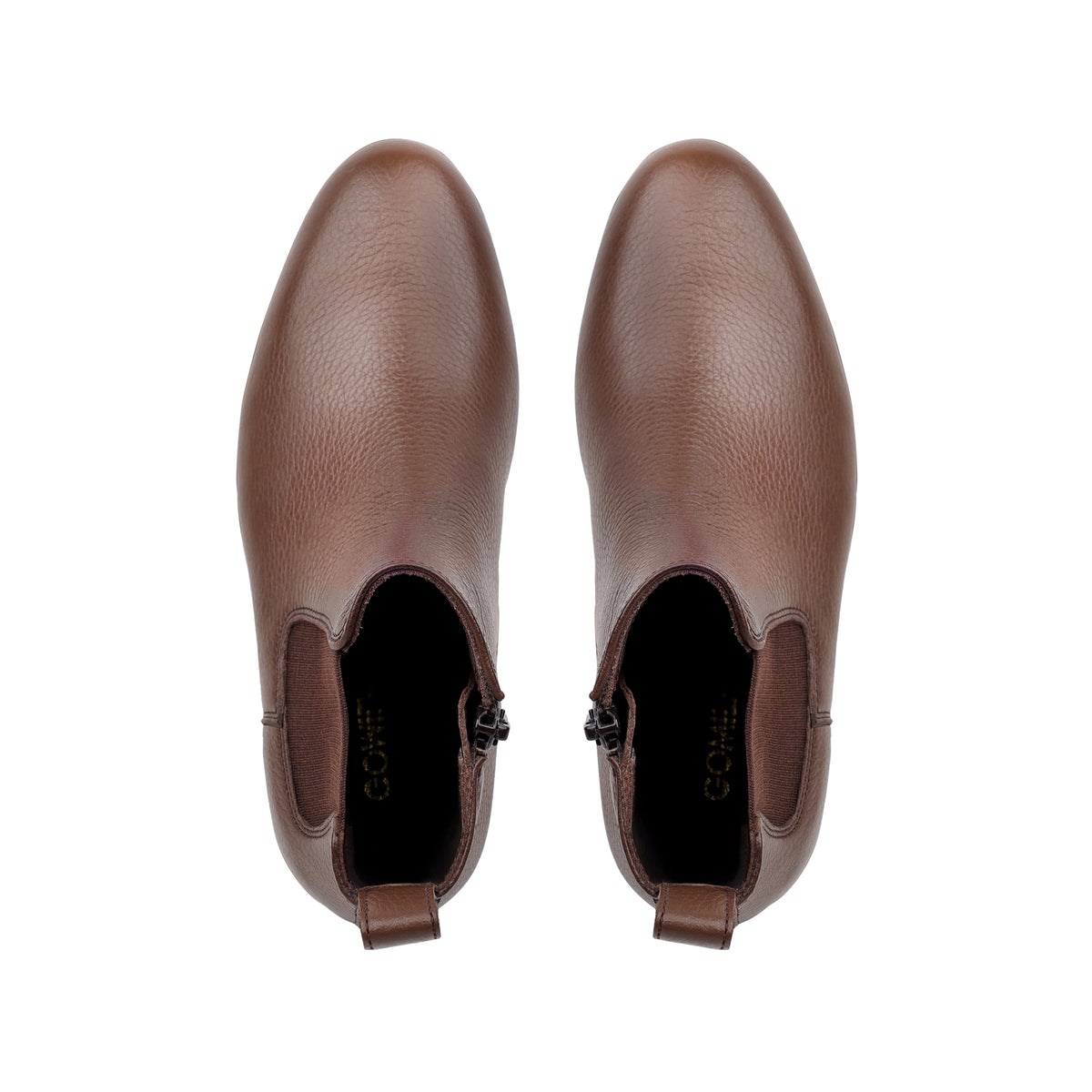 Kian - Children's Light Brown Milled Leather Chelsea