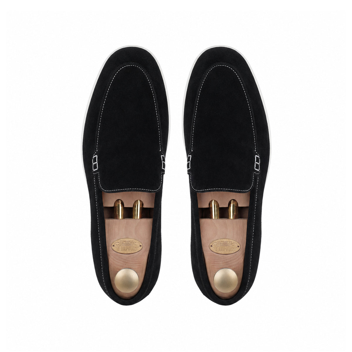 Crest - Men's Black Suede Loafer