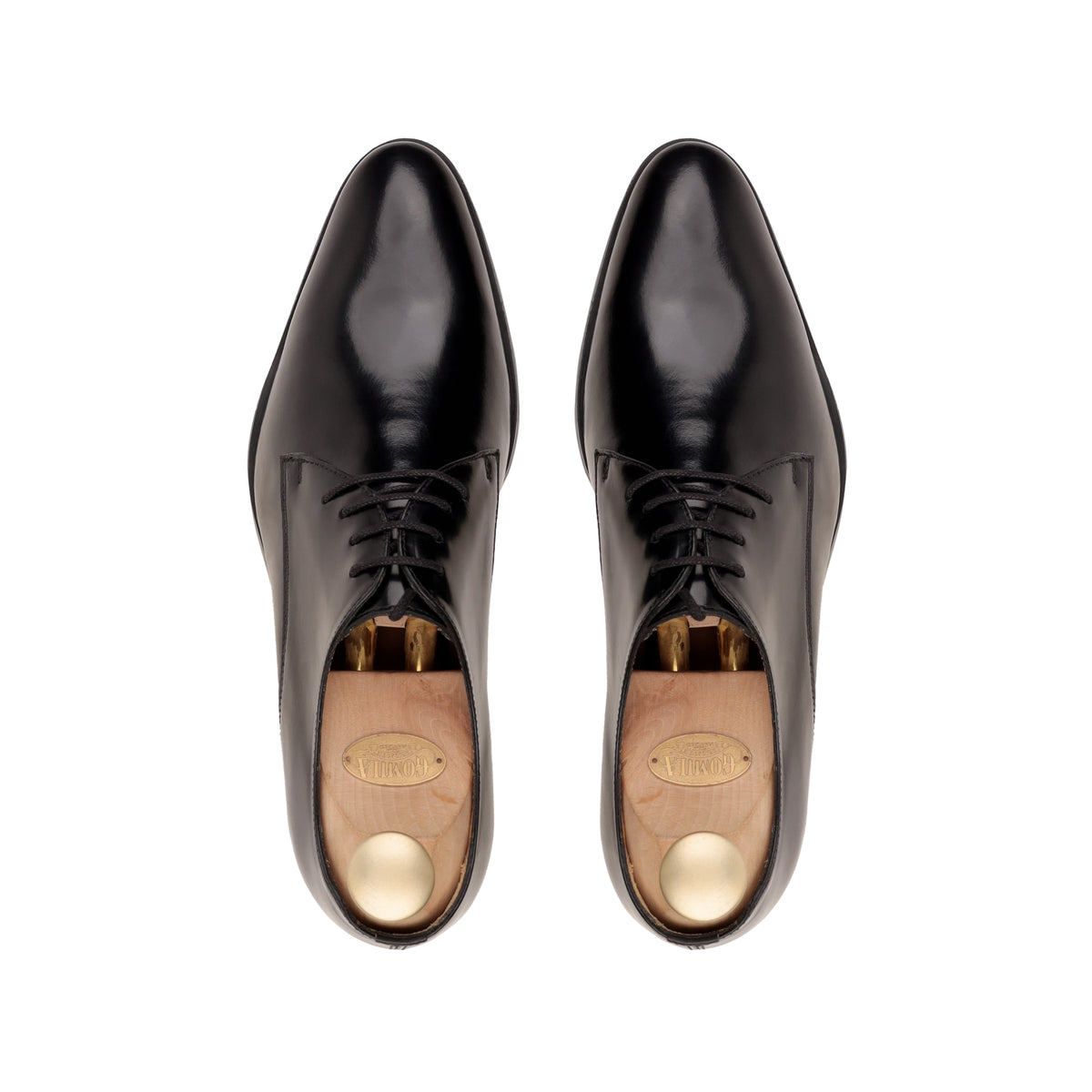 Vicente - Men's Black Leather Derby Shoe