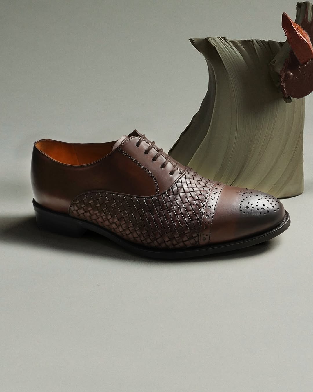 Kiruko - Men's Brown Calf Leather Oxford Shoe