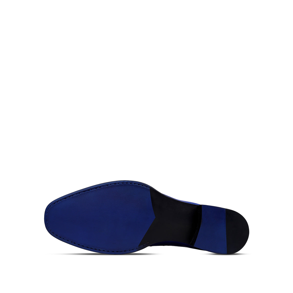 Colby - Men's Blue Calf Leather Goodyear Welted Bespoke Oxford