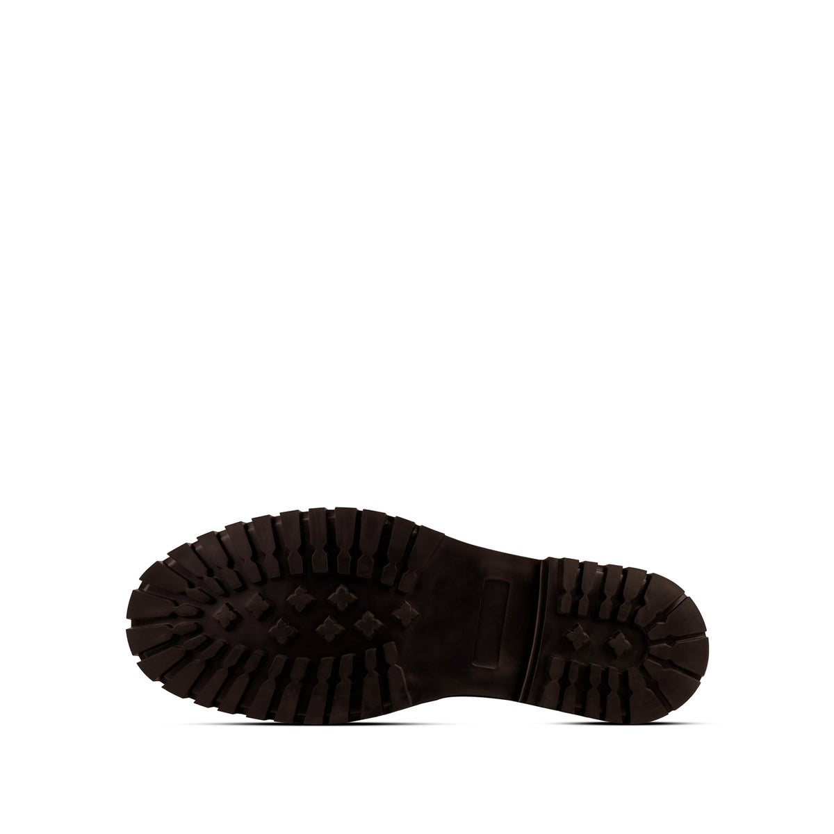 Saul - Men's Dark Brown Crocodile Printed Leather Sandal