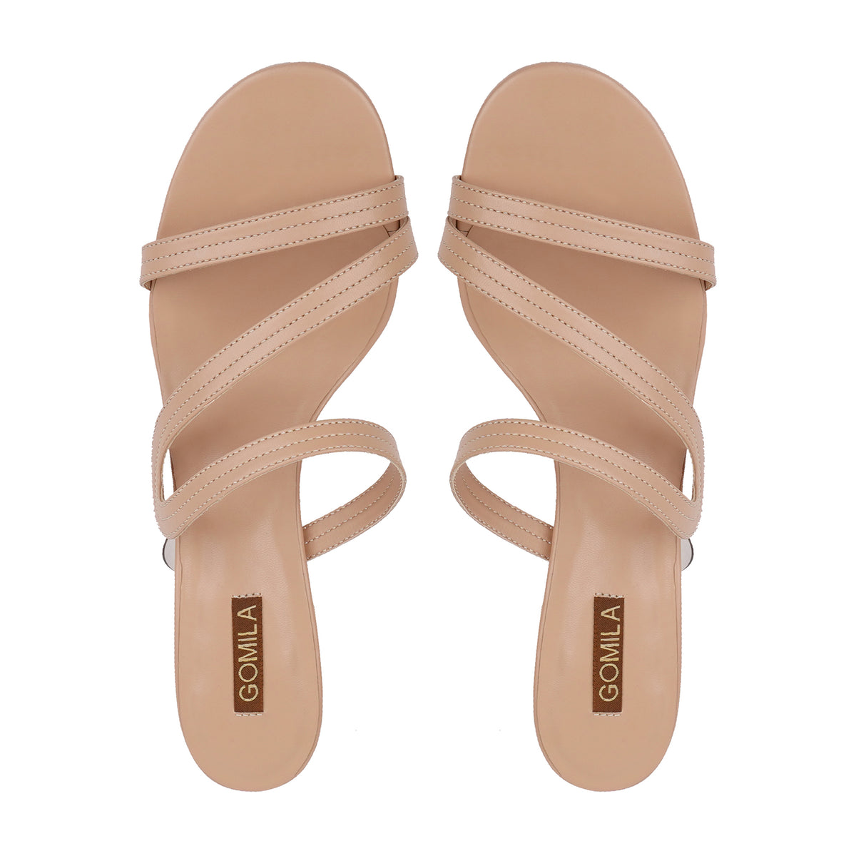 Zerixa - Women's Biege 50mm Heels