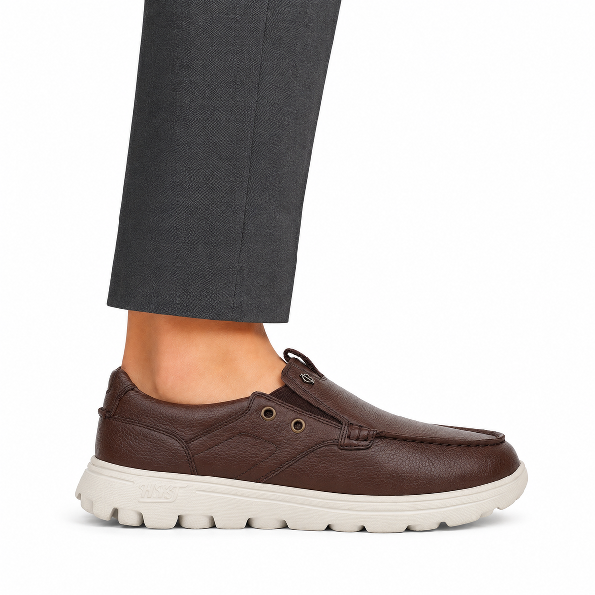 Jude - Men's Light Brown Milled Leather Sneaker