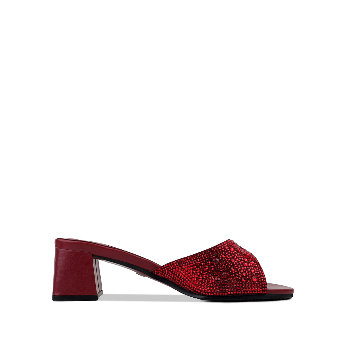 Mara - Women's Oxblood Rhinestone 50mm Heels