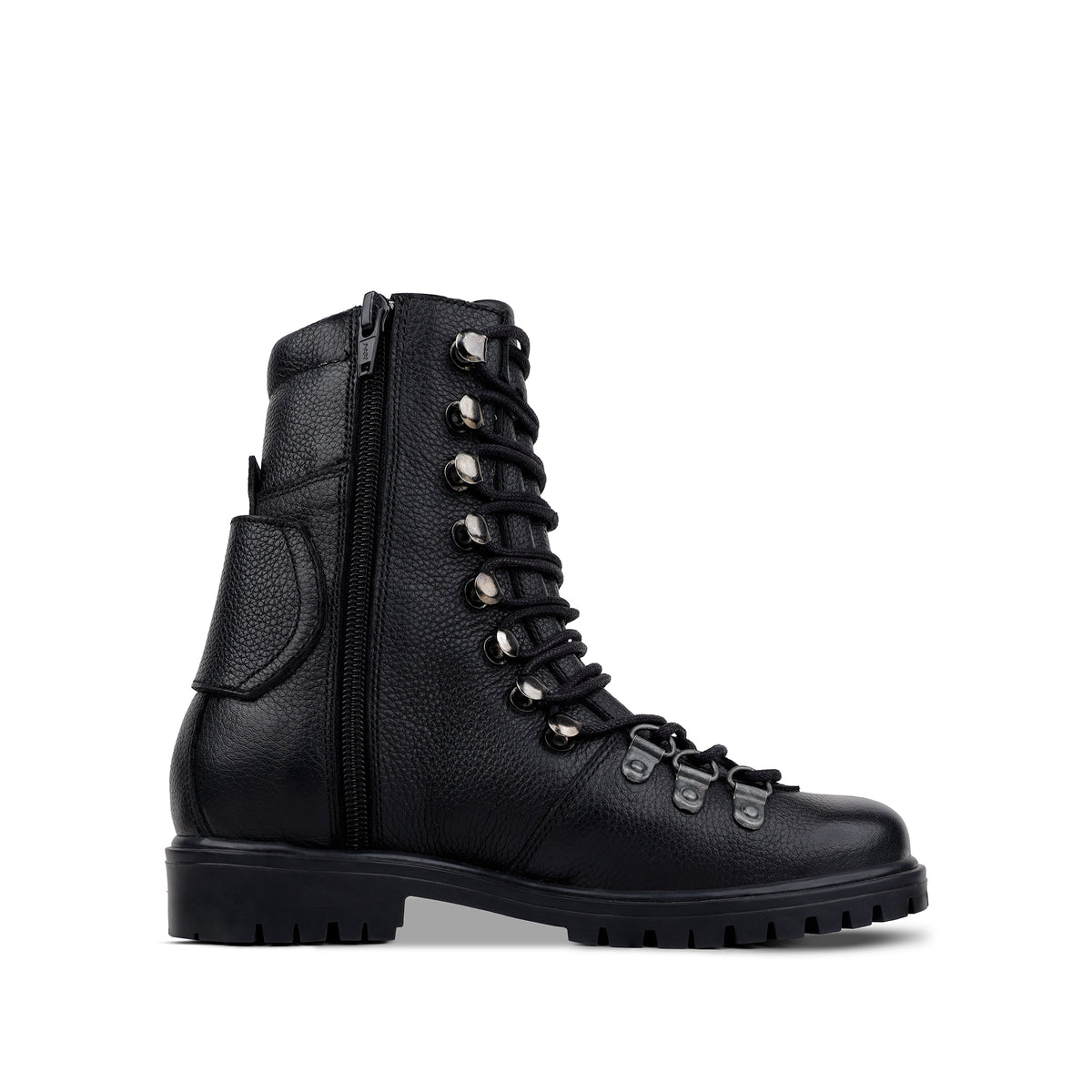 Finn - Children's Black Calf Leather Long Boot