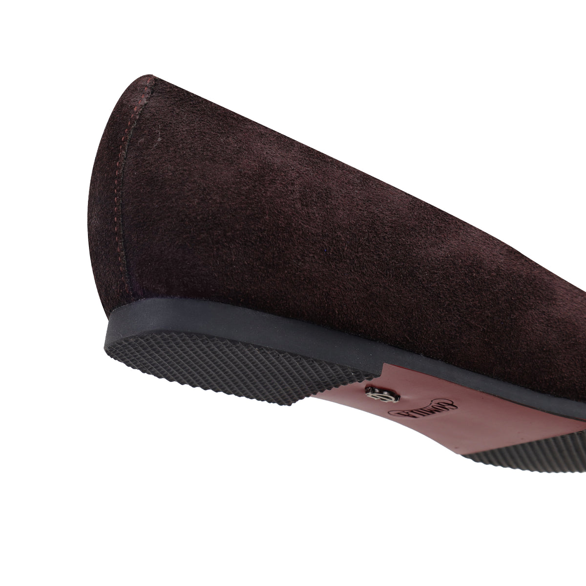 Leah - Dark Brown Suede Leather Pump