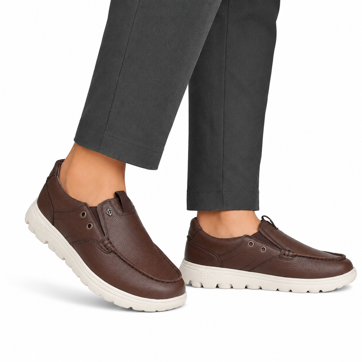 Jude - Men's Light Brown Milled Leather Sneaker