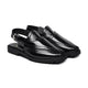 بروکلین - مردوں کا سیاہ باکس لیدر ہائی شائن سینڈل