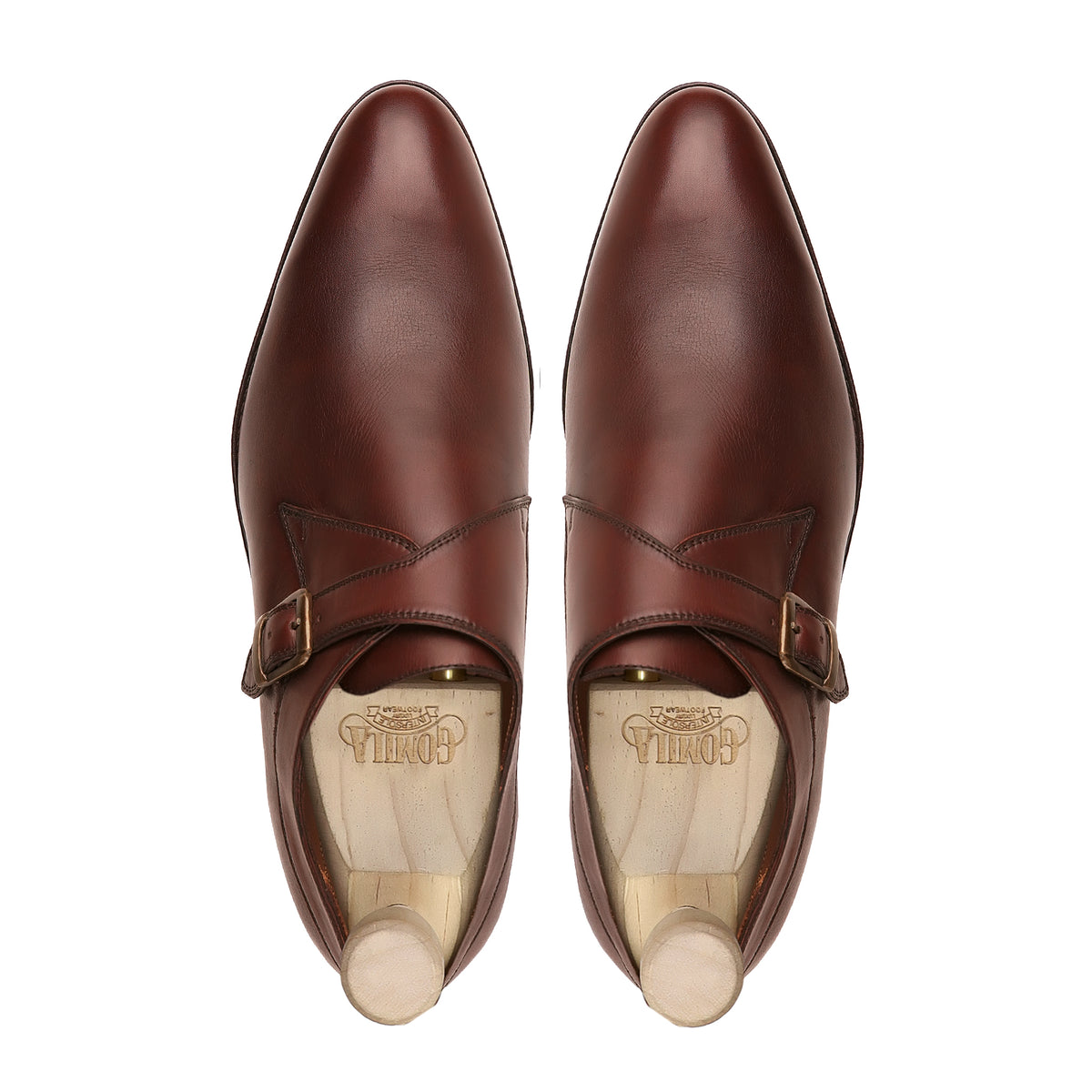 Trena - Men's Oxblood Calf Leather Single Monkstrap