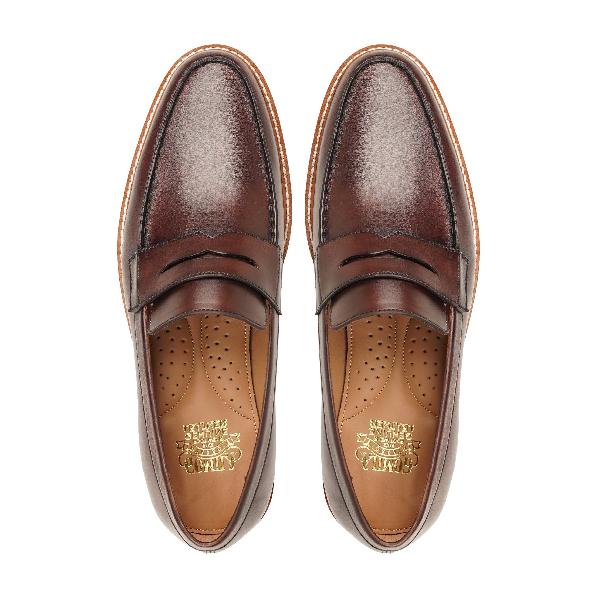 Tivoli - Men's Reddish Brown Calf Leather Loafer