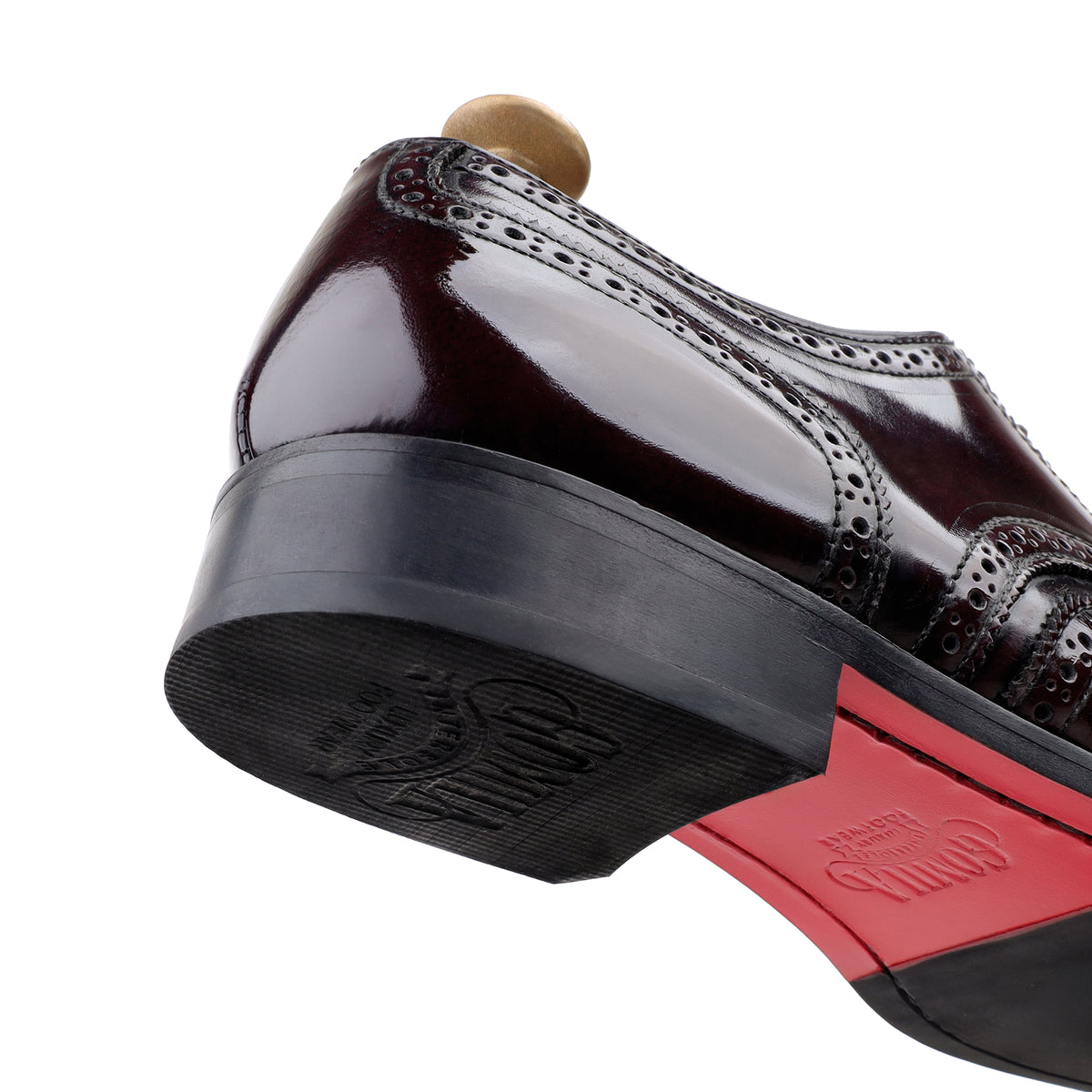 Arthur - Men's Burgundy Calf Leather Derby Shoe