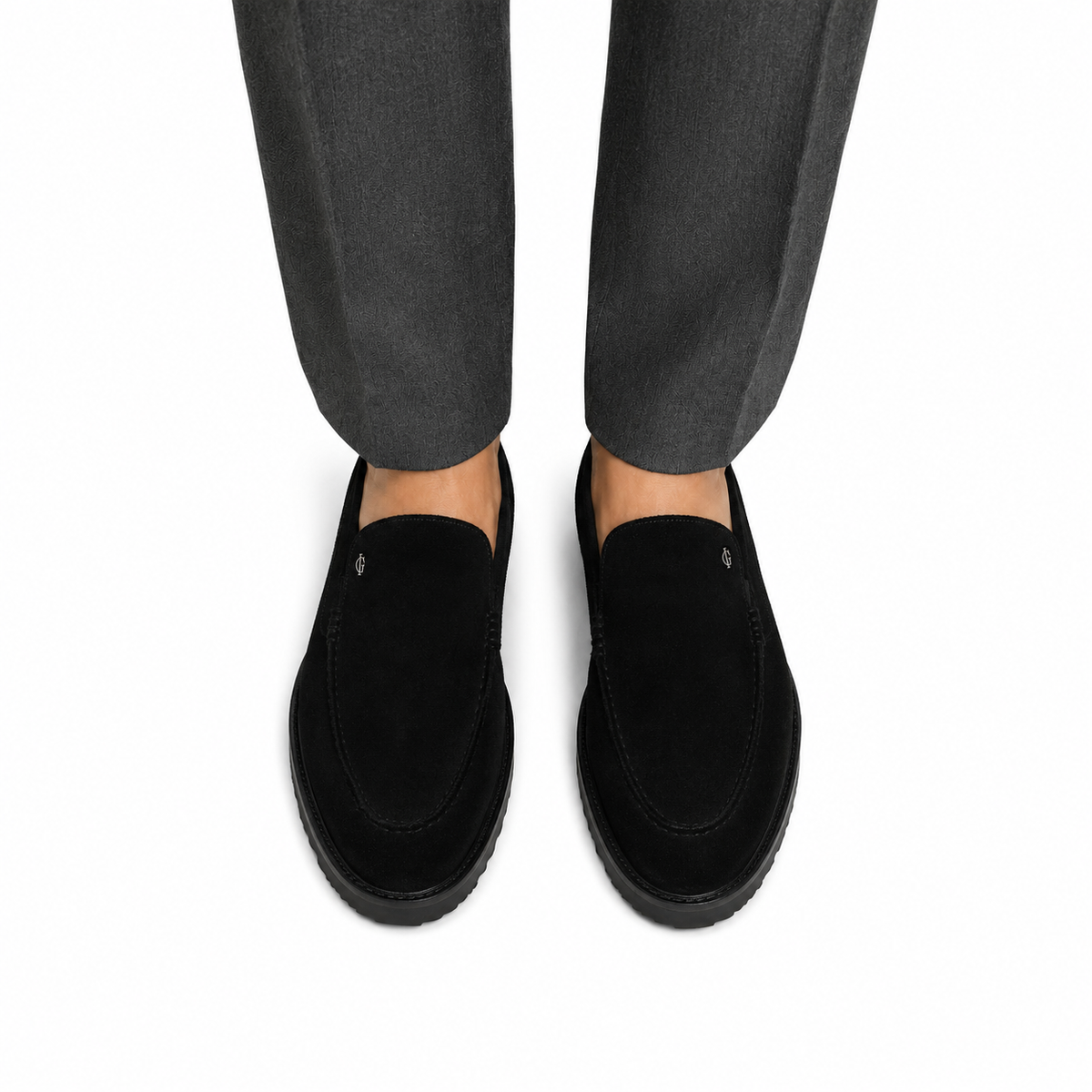 Lane - Men's Black Suede Sneaker