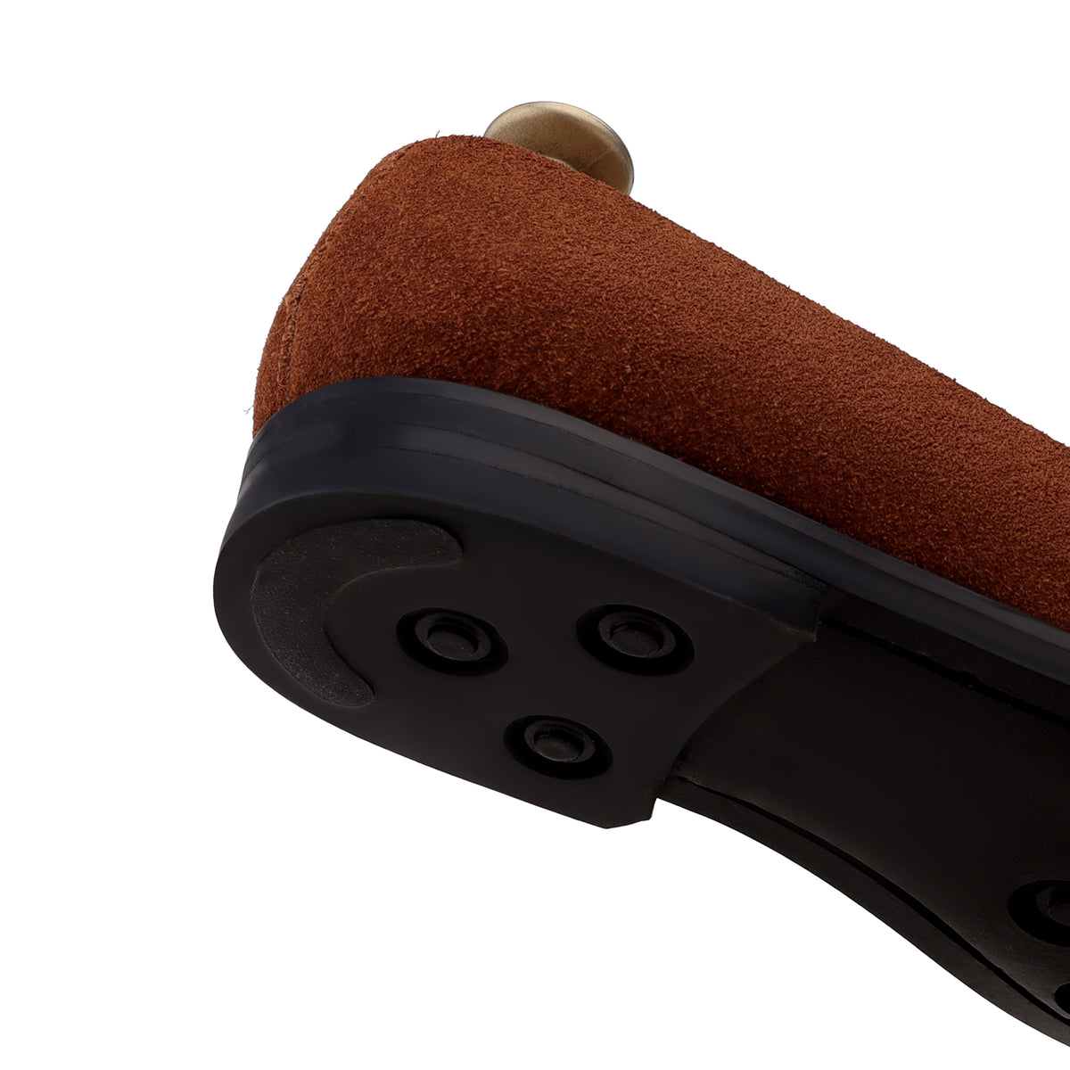 Drobak - Men's Cognac Suede Leather Belgian Loafer