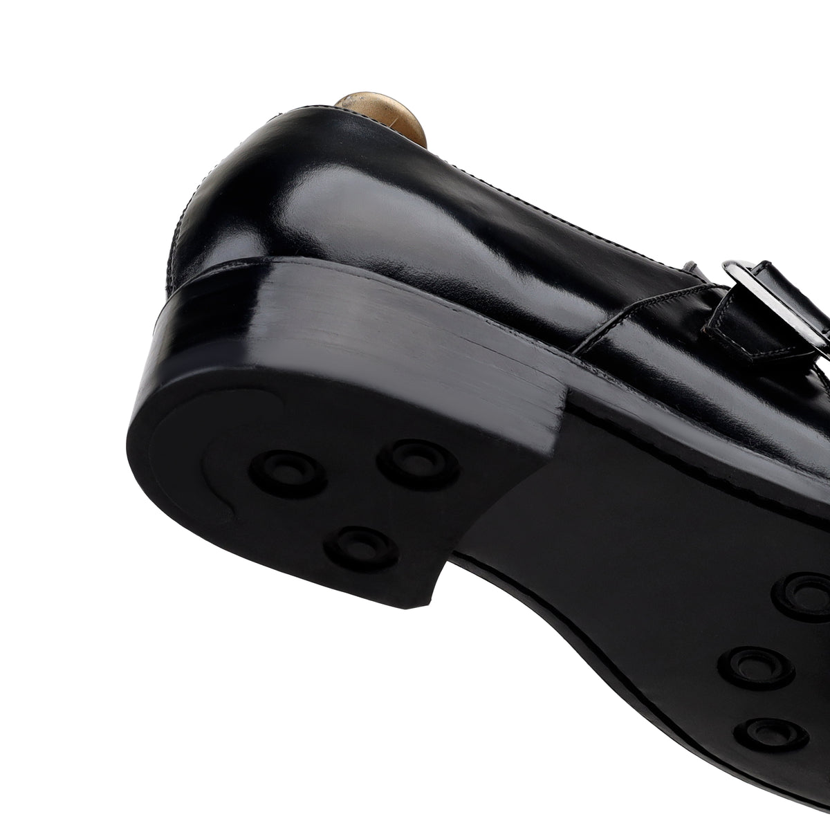 Cain - Men's Black Calf Leather Monkstrap - Goodyear Welted