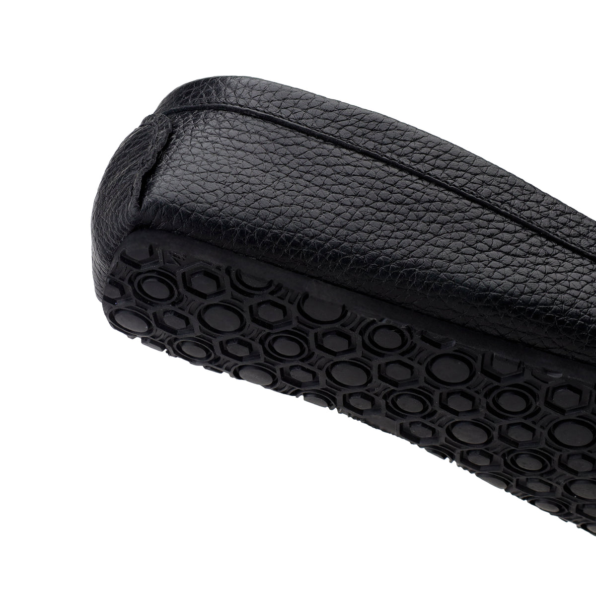 Amira - Women's Black Milled Leather Driver