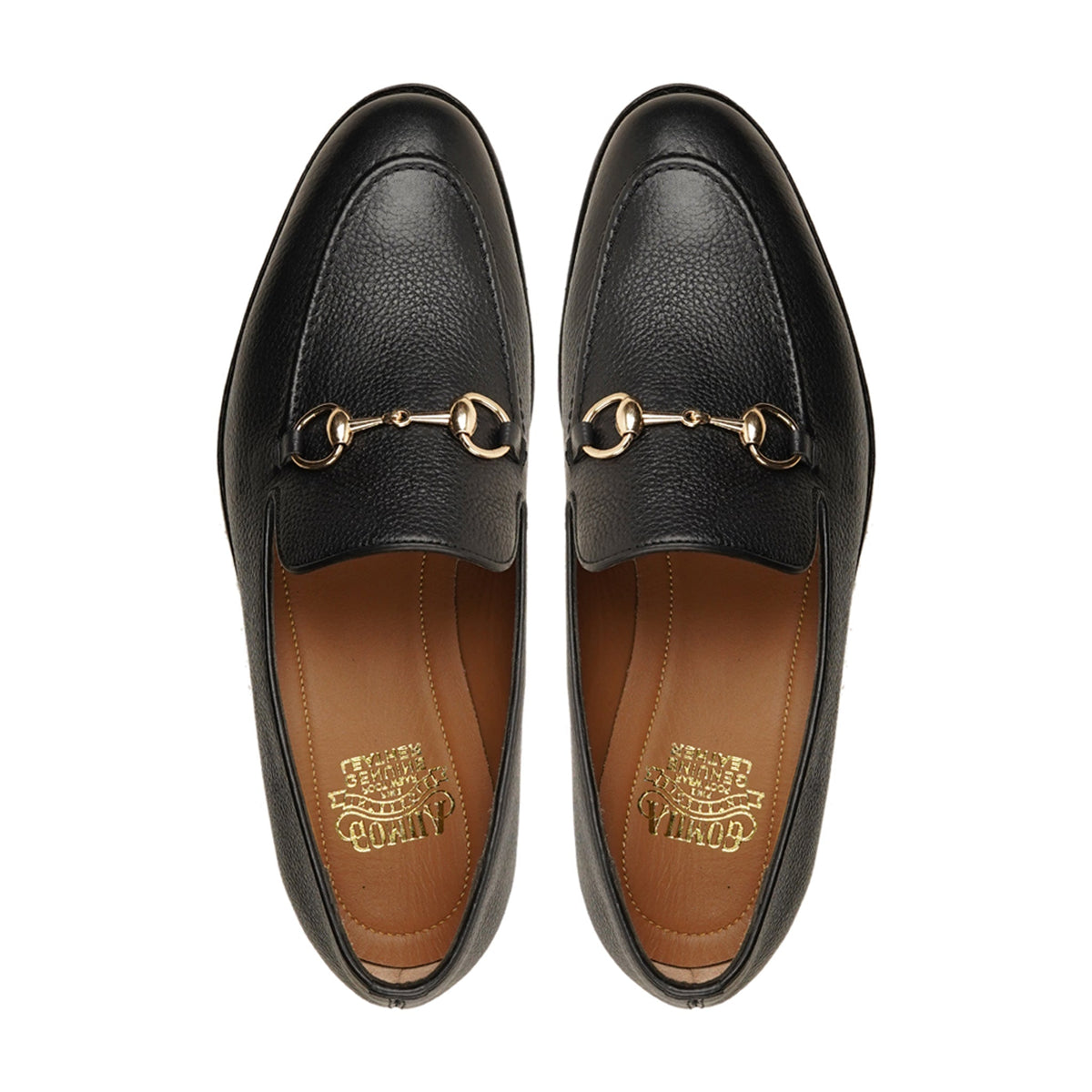 Zen - Men's Black Pebbel Grain Leather Loafer