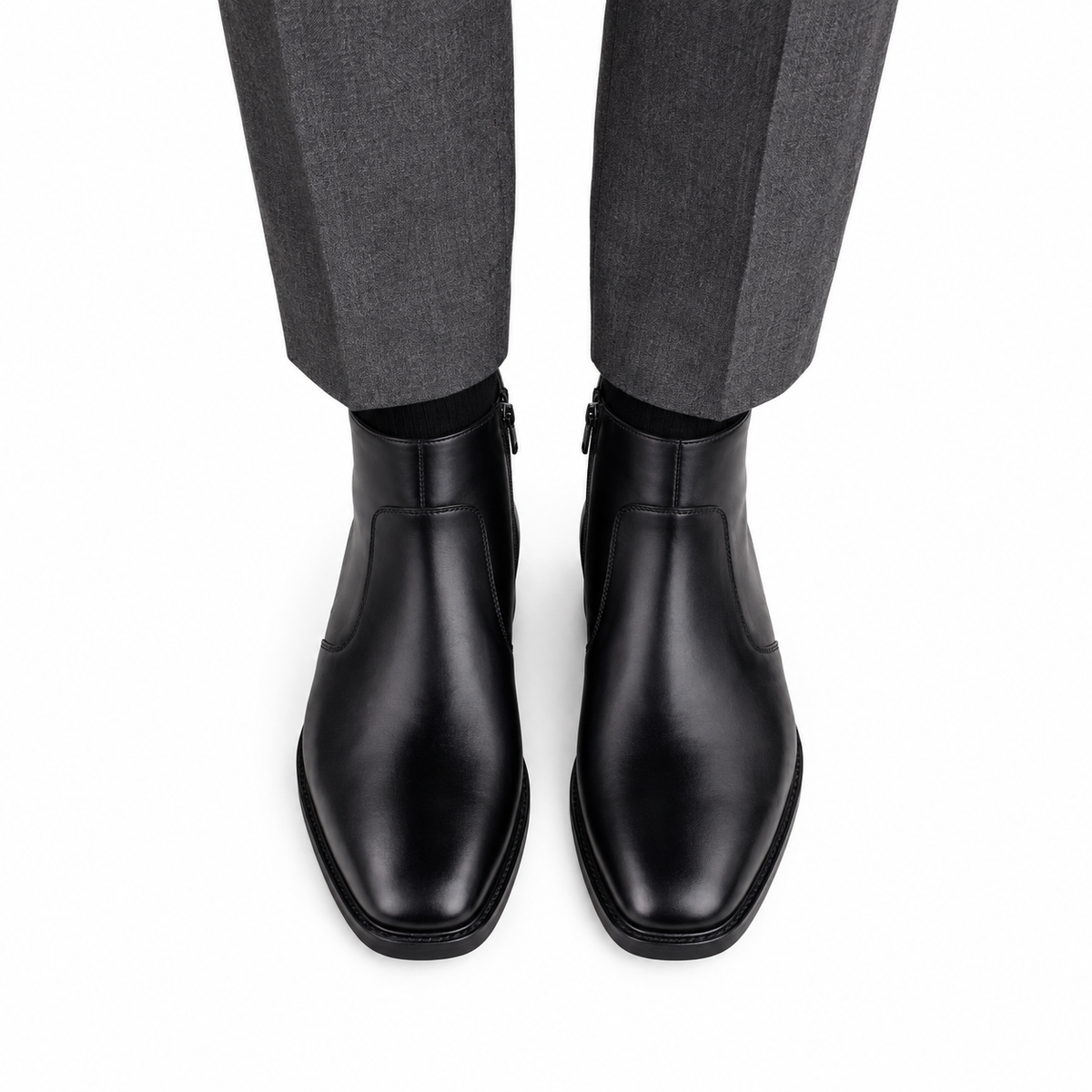 Drake - Men's Black Calf Leather Chelsea Boot